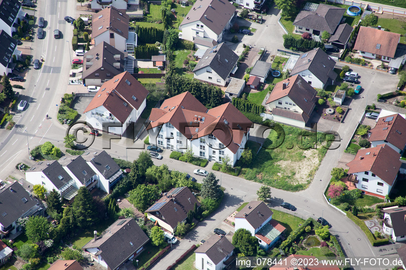 Hagenbach im Bundesland Rheinland-Pfalz, Deutschland von oben gesehen