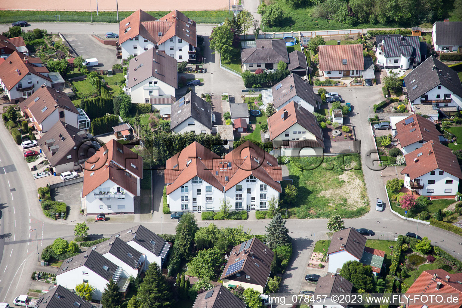 Hagenbach im Bundesland Rheinland-Pfalz, Deutschland von oben gesehen