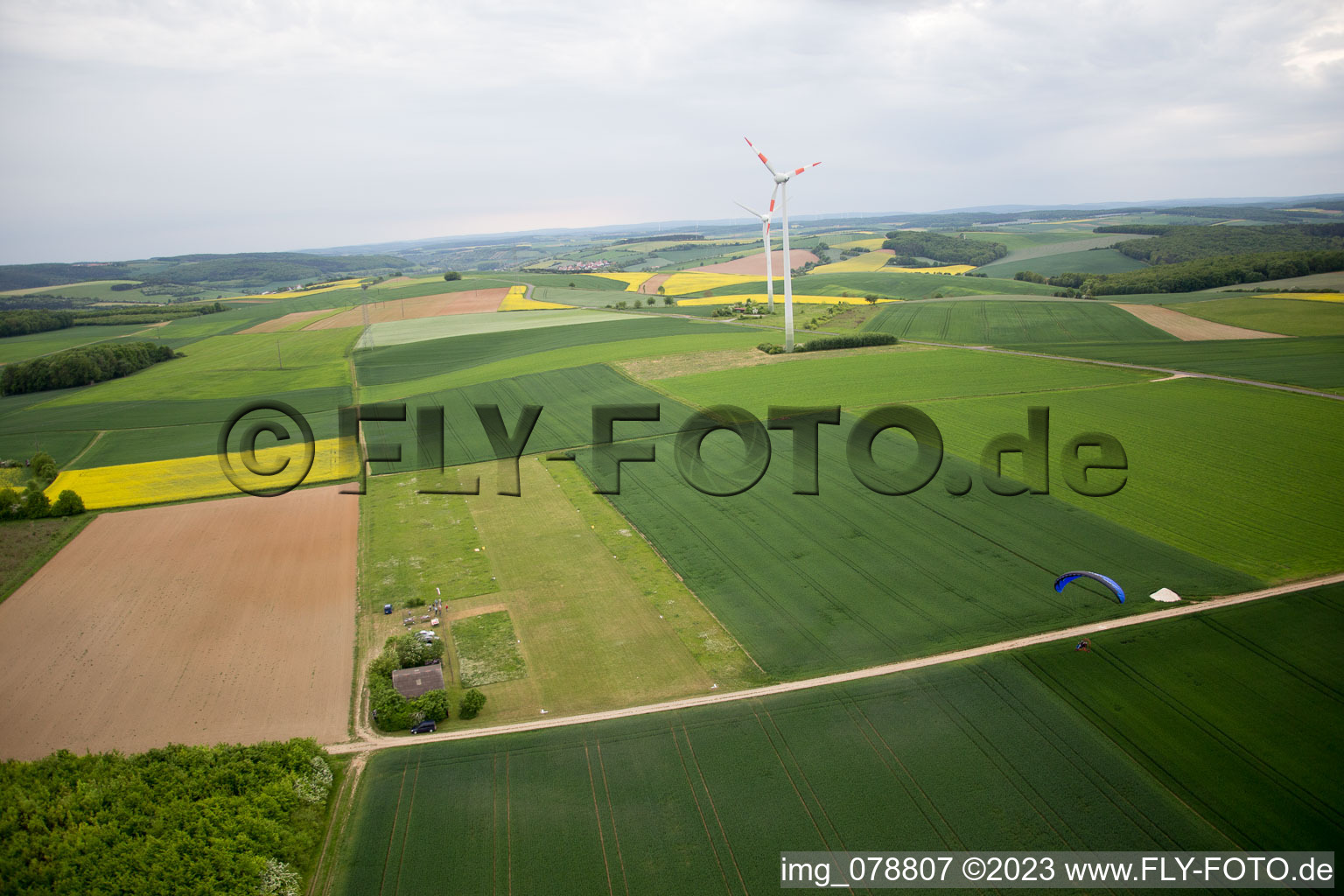 Luftbild von Gänheim im Bundesland Bayern, Deutschland