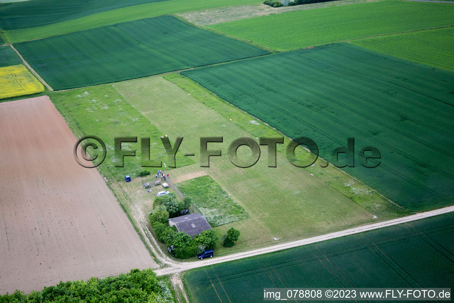 Luftaufnahme von Gänheim im Bundesland Bayern, Deutschland