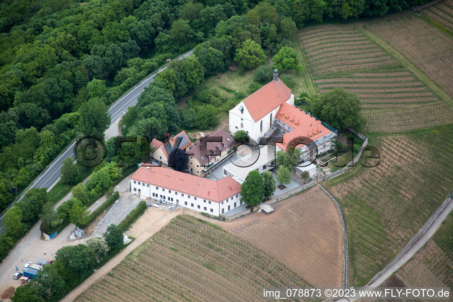 Luftaufnahme von Nordheim in Nordheim am Main im Bundesland Bayern, Deutschland