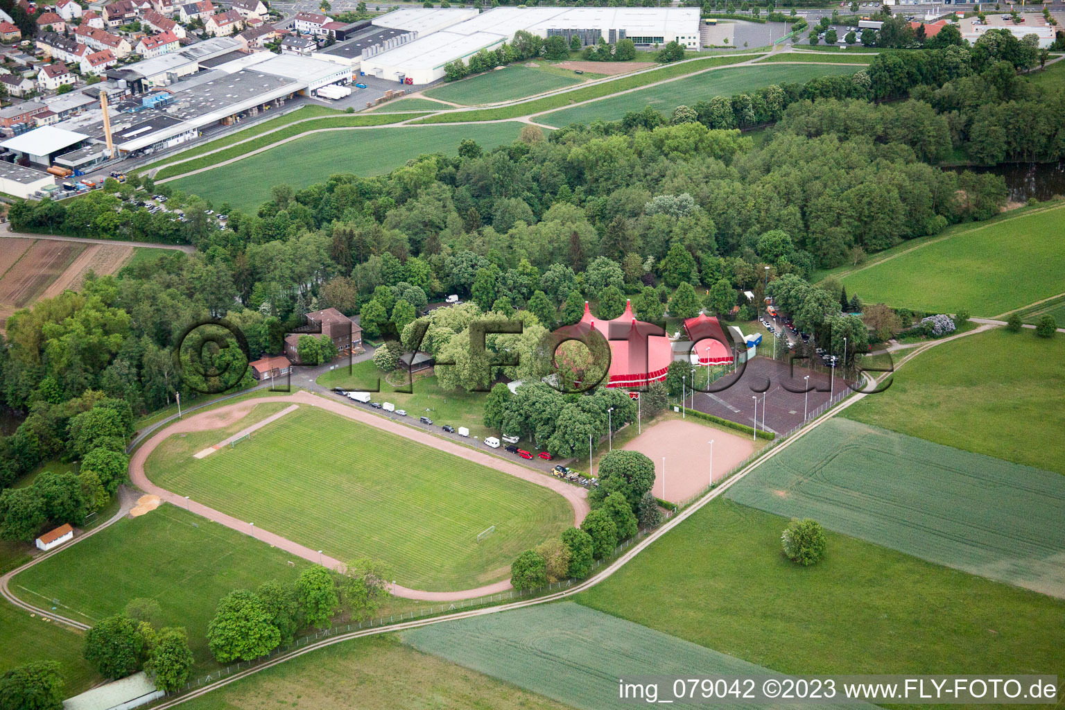 Luftbild von Sennfeld im Bundesland Bayern, Deutschland