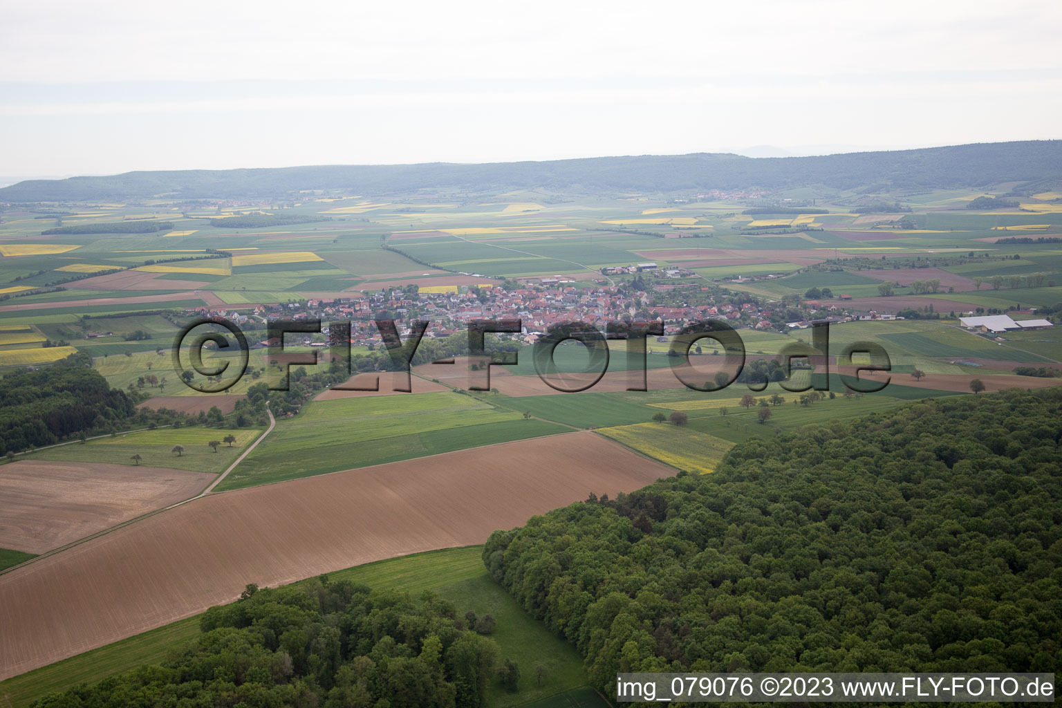 Luftbild von Aidhausen im Bundesland Bayern, Deutschland