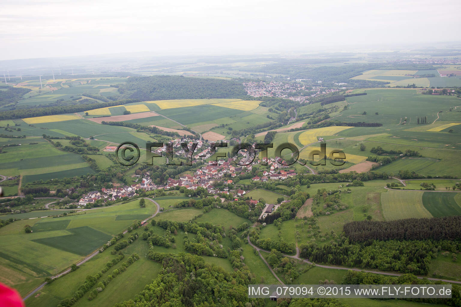 Drohnenbild von Schonungen im Bundesland Bayern, Deutschland