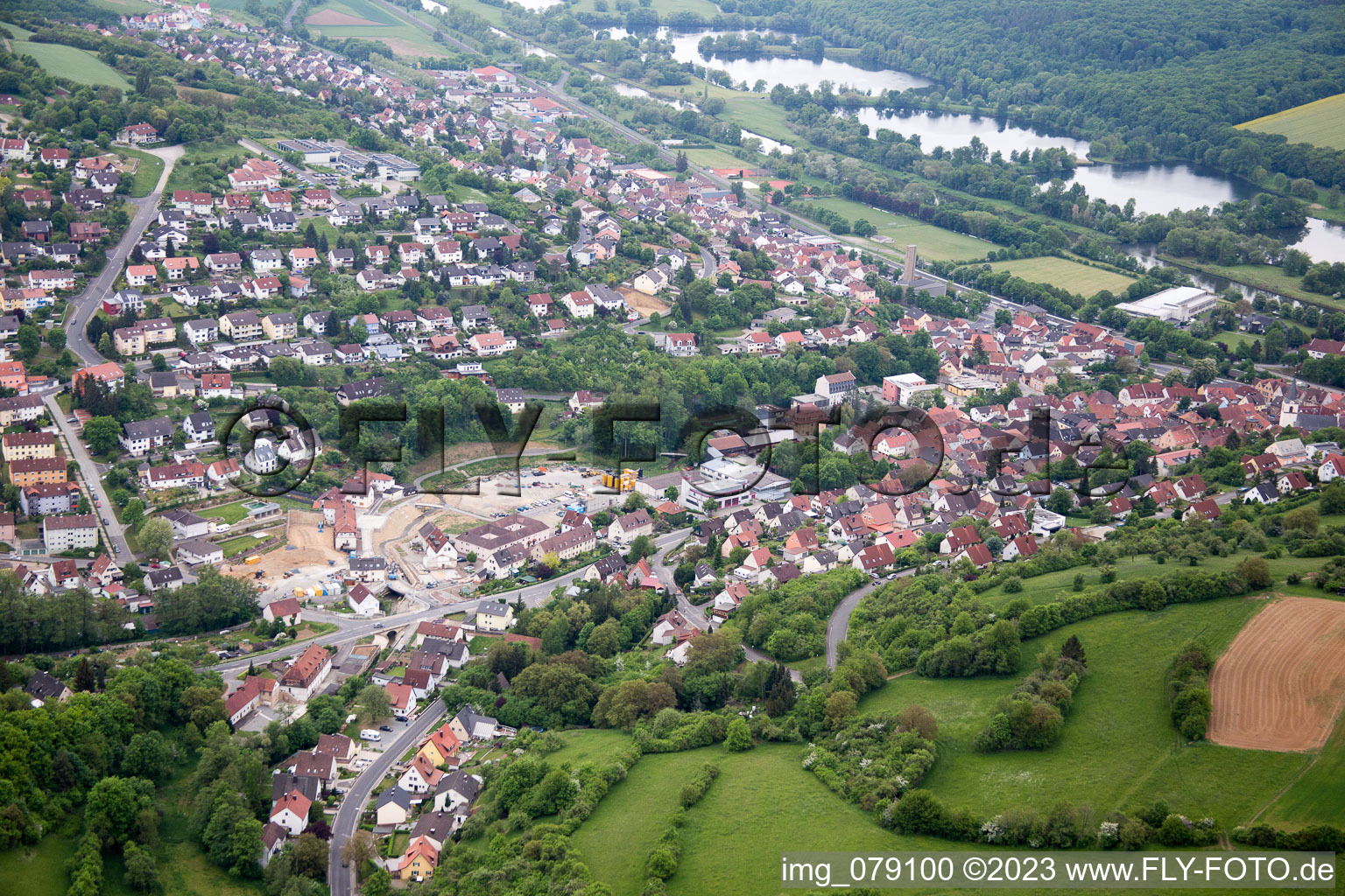 Luftaufnahme von Schonungen im Bundesland Bayern, Deutschland