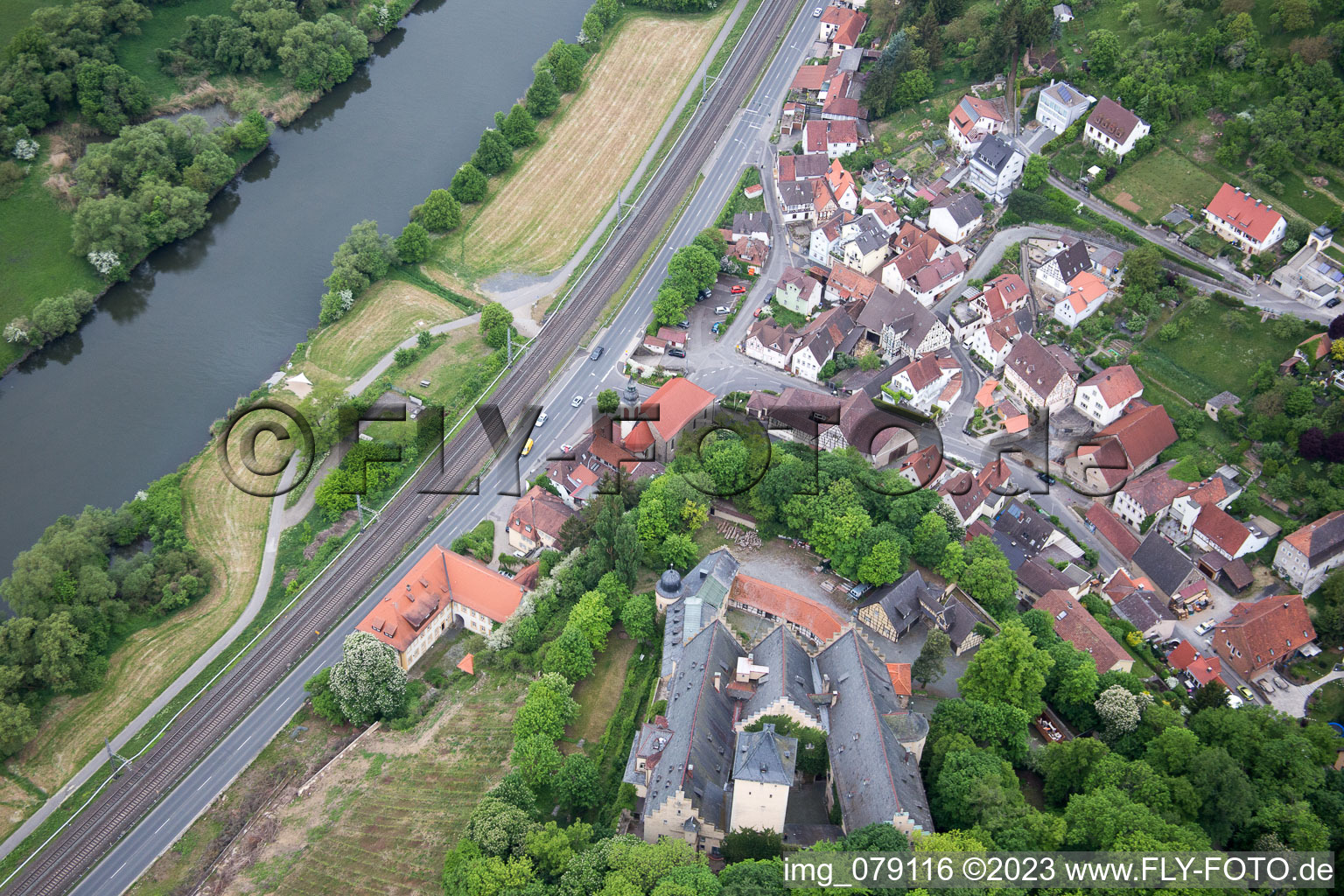Luftbild von Mainberg im Bundesland Bayern, Deutschland