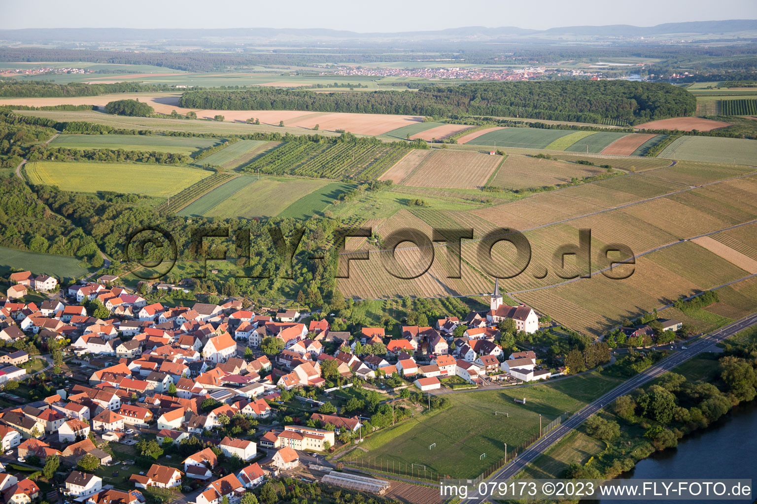 Luftaufnahme von Stammheim im Bundesland Bayern, Deutschland