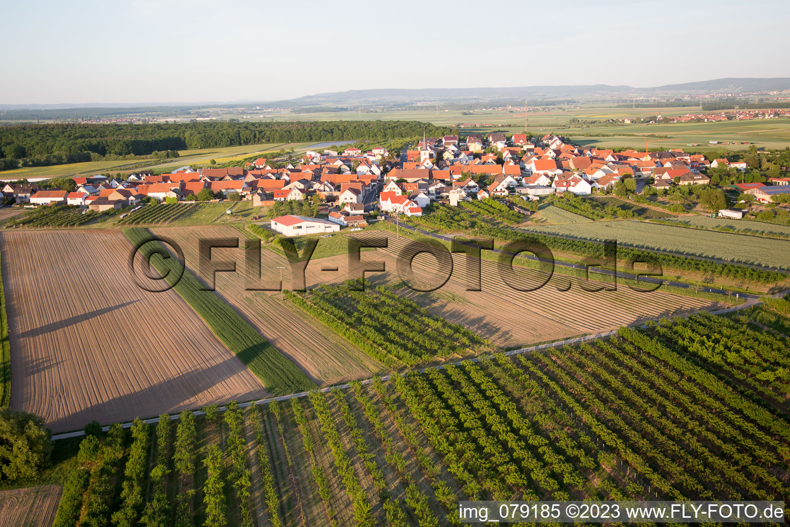 Luftbild von Lindach im Bundesland Bayern, Deutschland