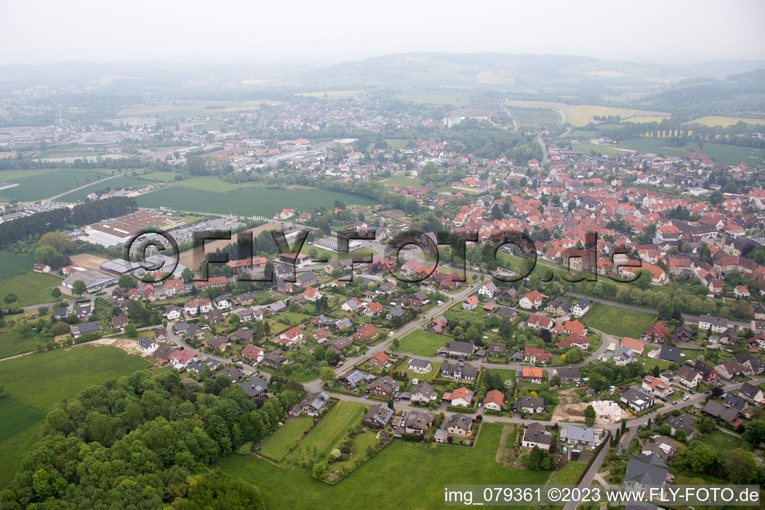 Luftaufnahme von Horn-Bad Meinberg im Bundesland Nordrhein-Westfalen, Deutschland