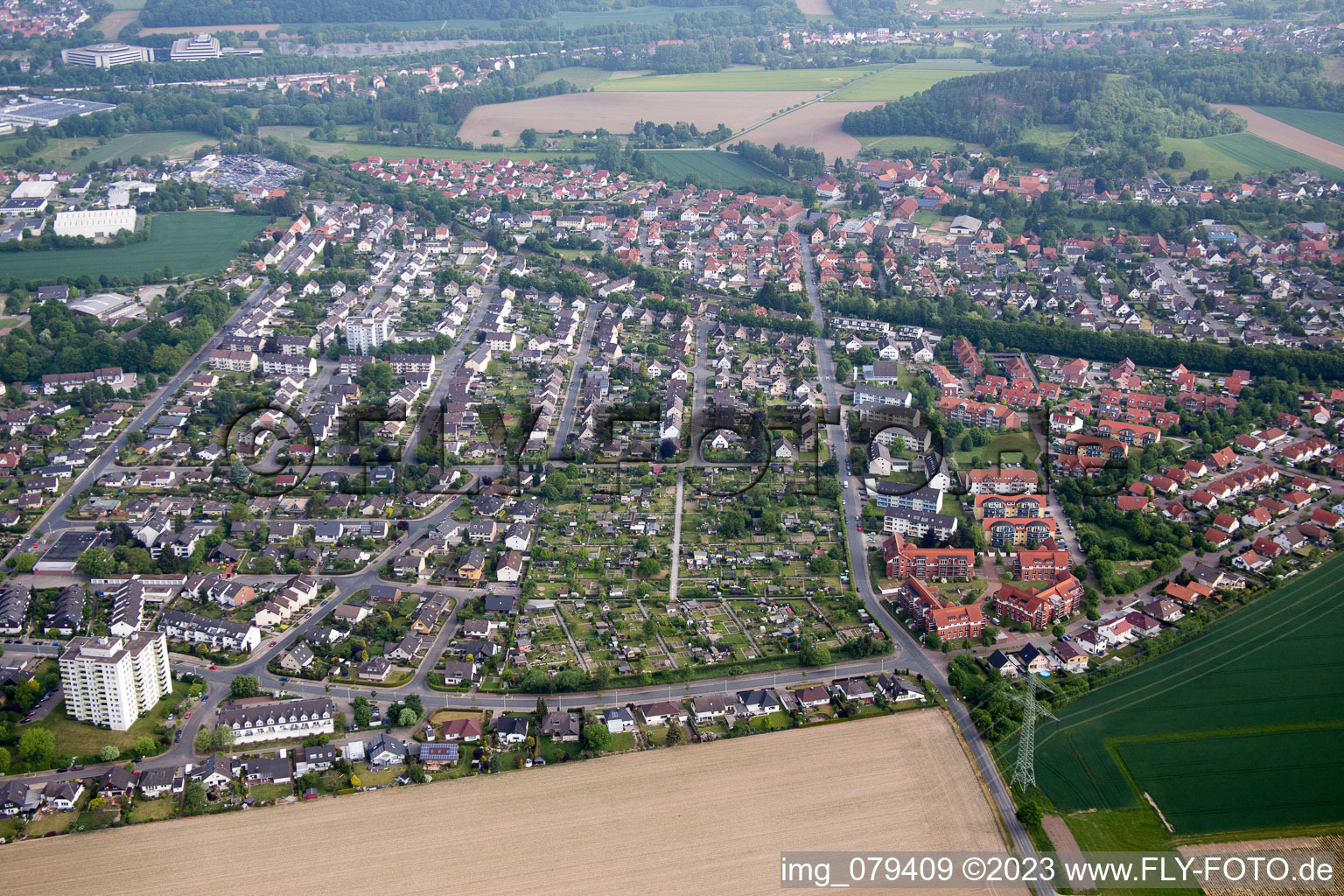Luftbild von Hameln-Afferde im Bundesland Niedersachsen, Deutschland