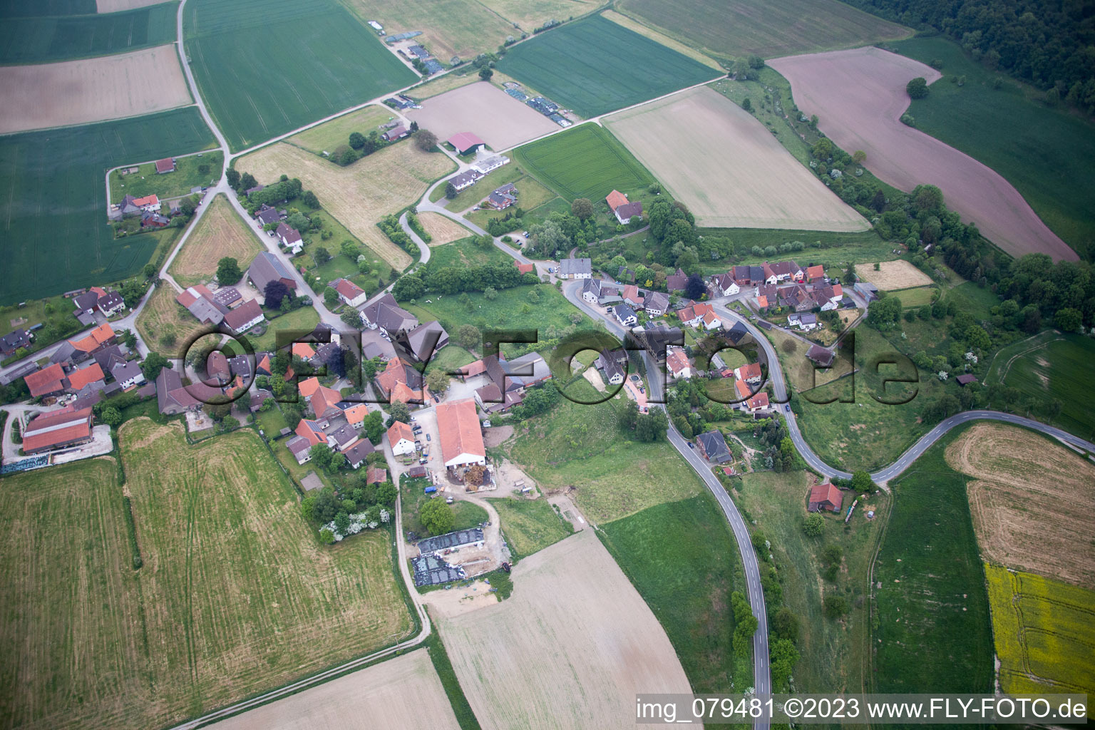 Luftbild von Meiborssen im Bundesland Niedersachsen, Deutschland