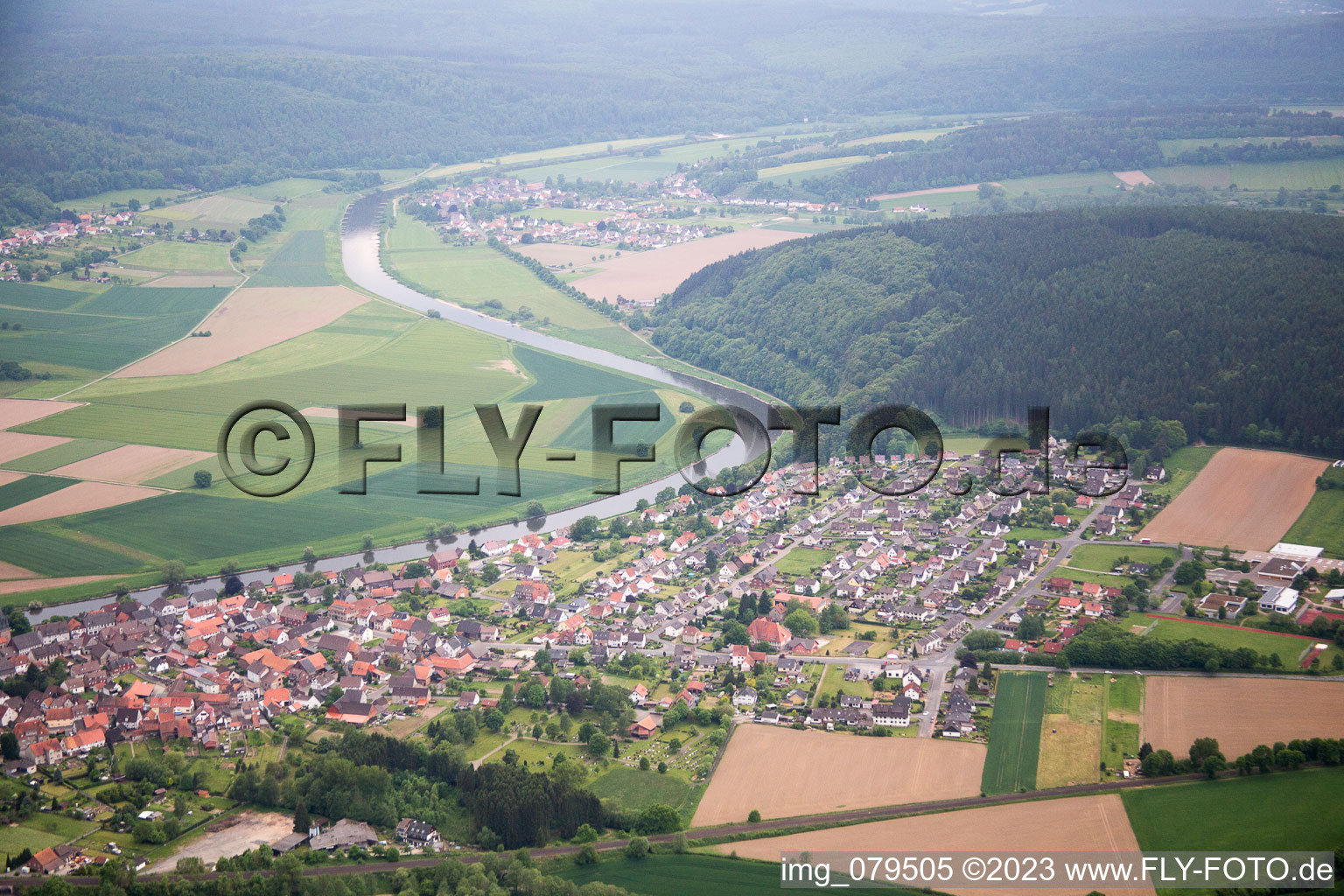 Luftaufnahme von Bodenfelde im Bundesland Niedersachsen, Deutschland