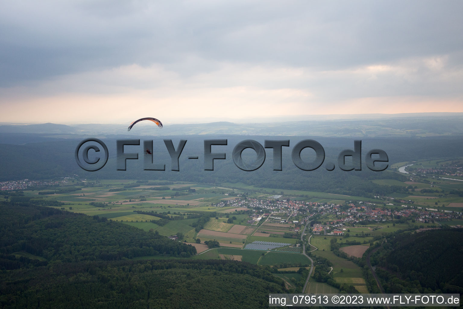 Luftaufnahme von Vernawahlshausen im Bundesland Hessen, Deutschland