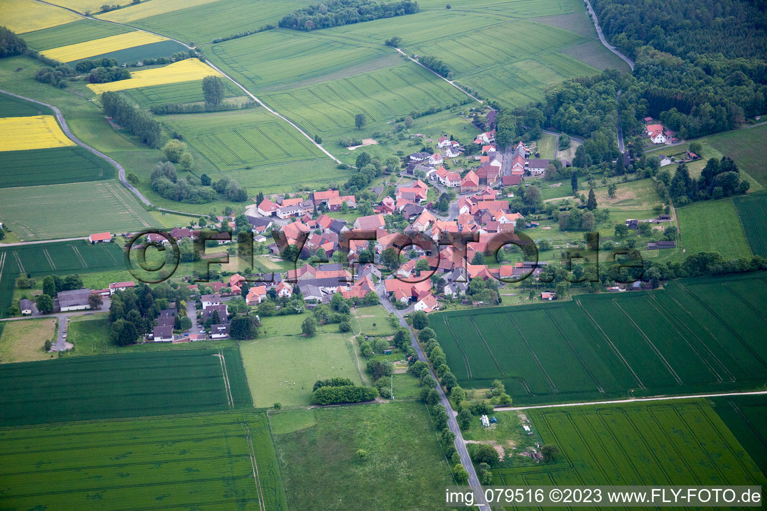 Luftbild von Ahlbershausen im Bundesland Niedersachsen, Deutschland