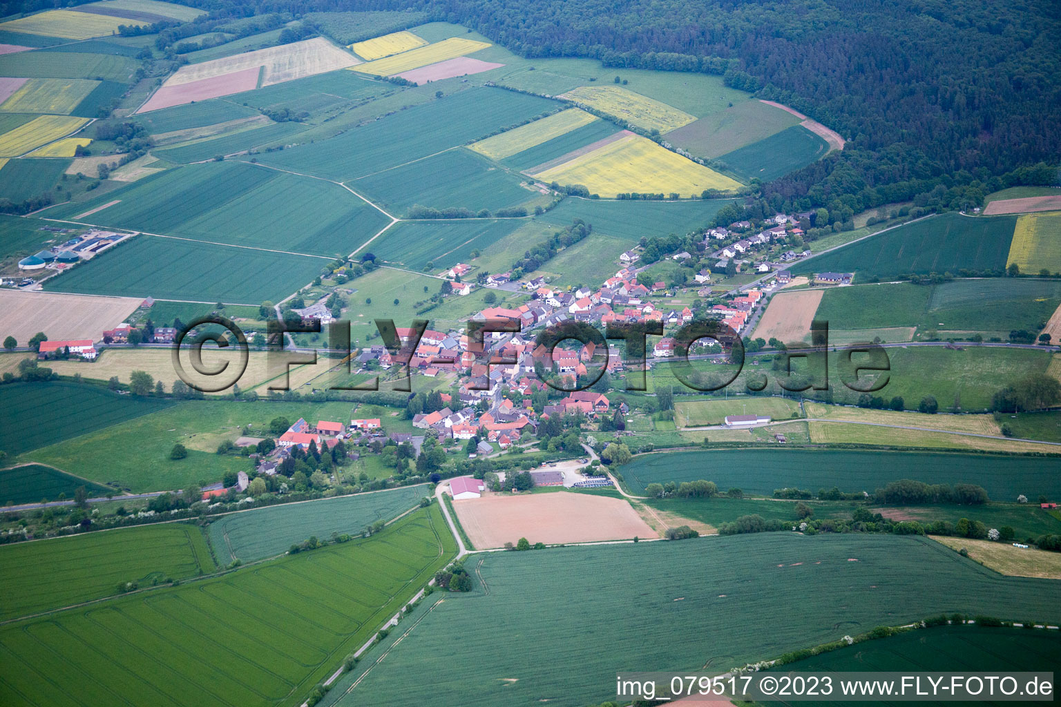Luftaufnahme von Ahlbershausen im Bundesland Niedersachsen, Deutschland