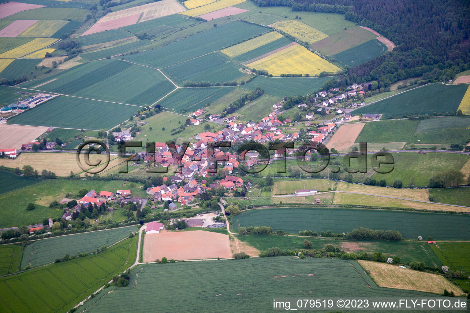 Ahlbershausen im Bundesland Niedersachsen, Deutschland von oben