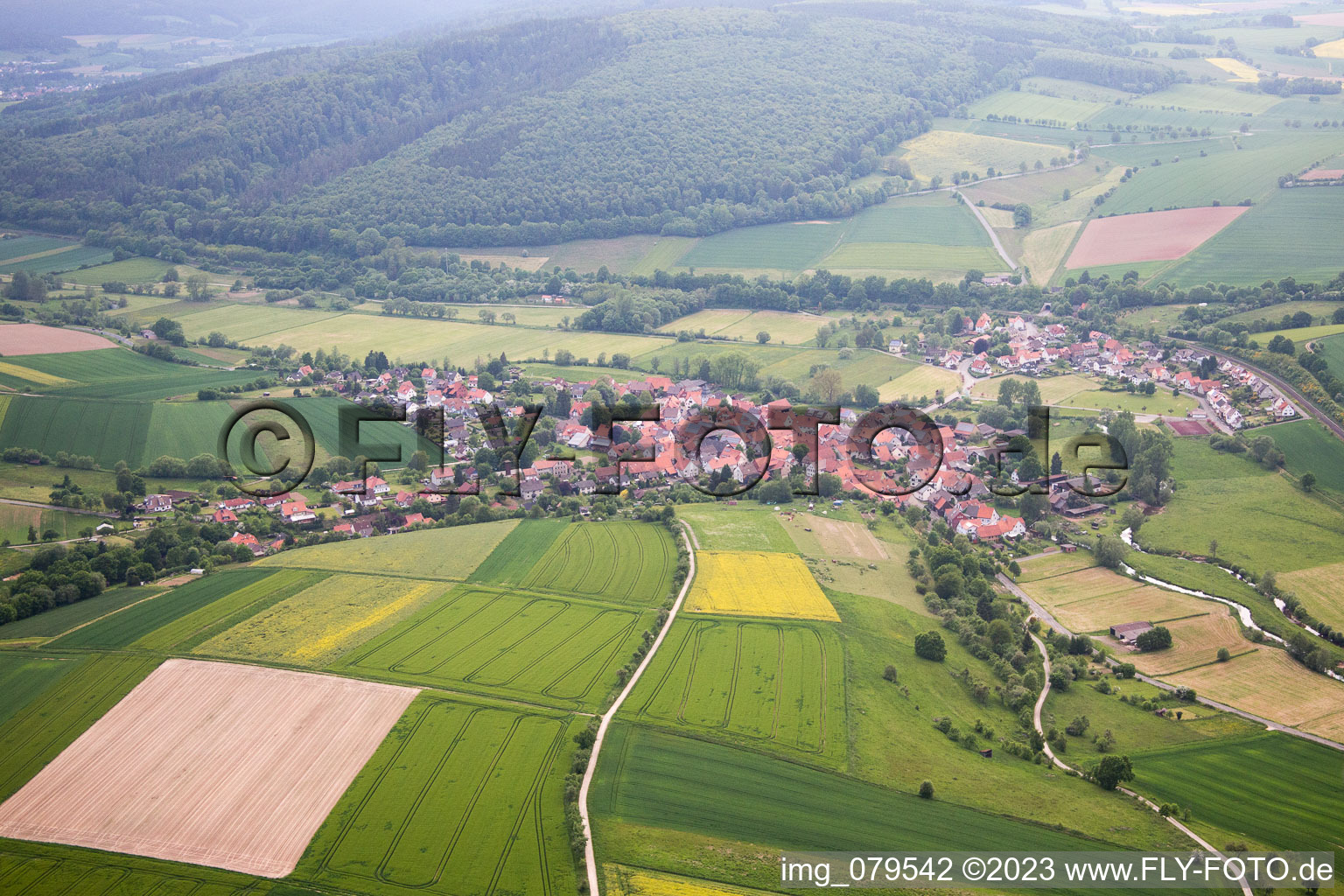 Ahlbershausen im Bundesland Niedersachsen, Deutschland aus der Luft