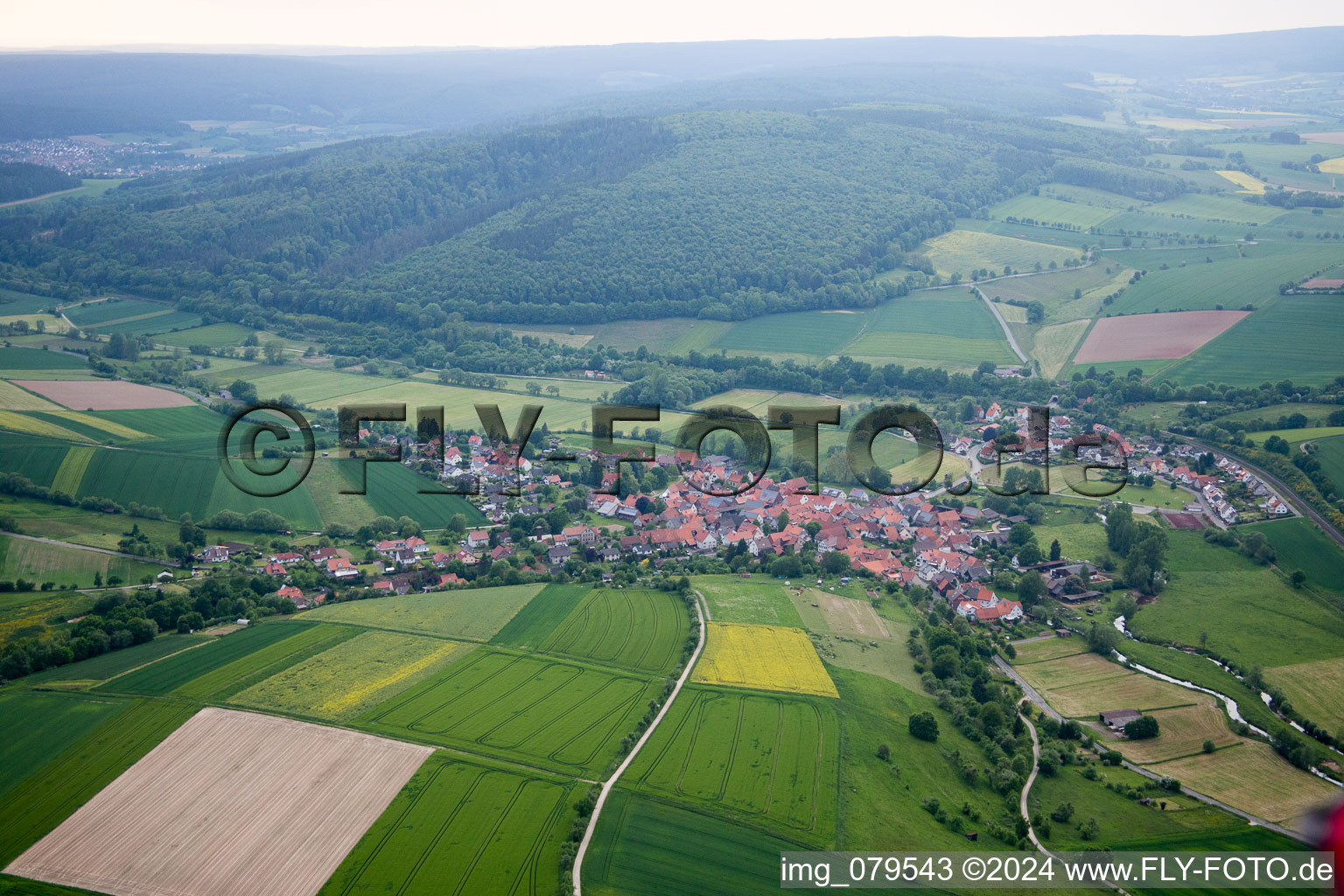 Ahlbershausen im Bundesland Niedersachsen, Deutschland von oben gesehen