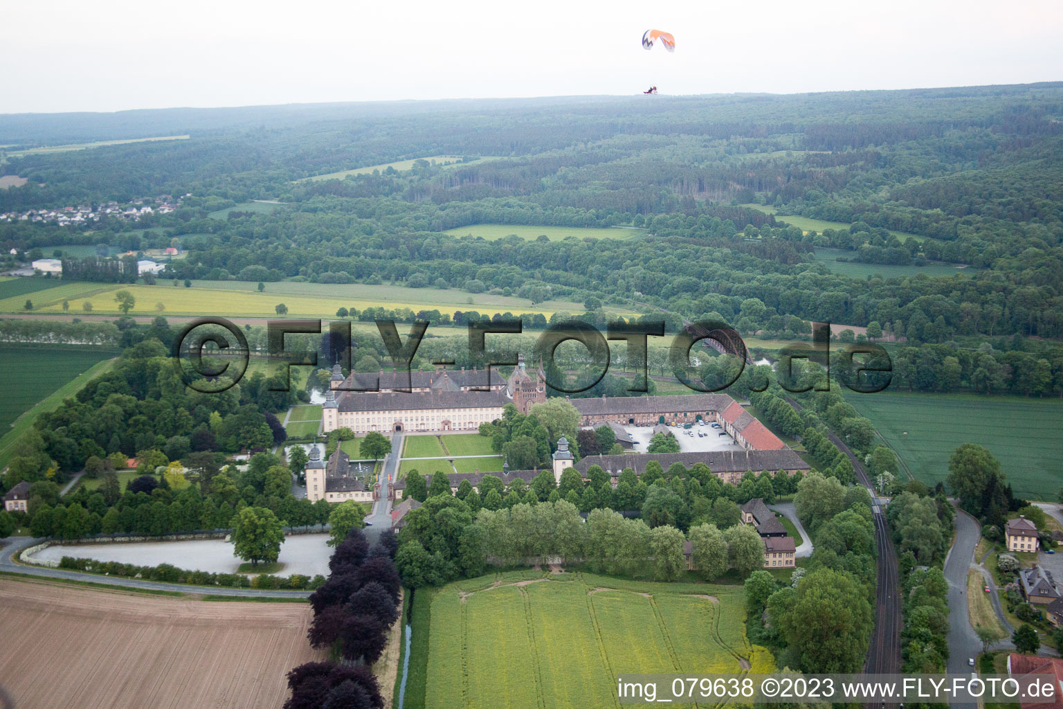Höxter, Schloss Corvey im Bundesland Nordrhein-Westfalen, Deutschland
