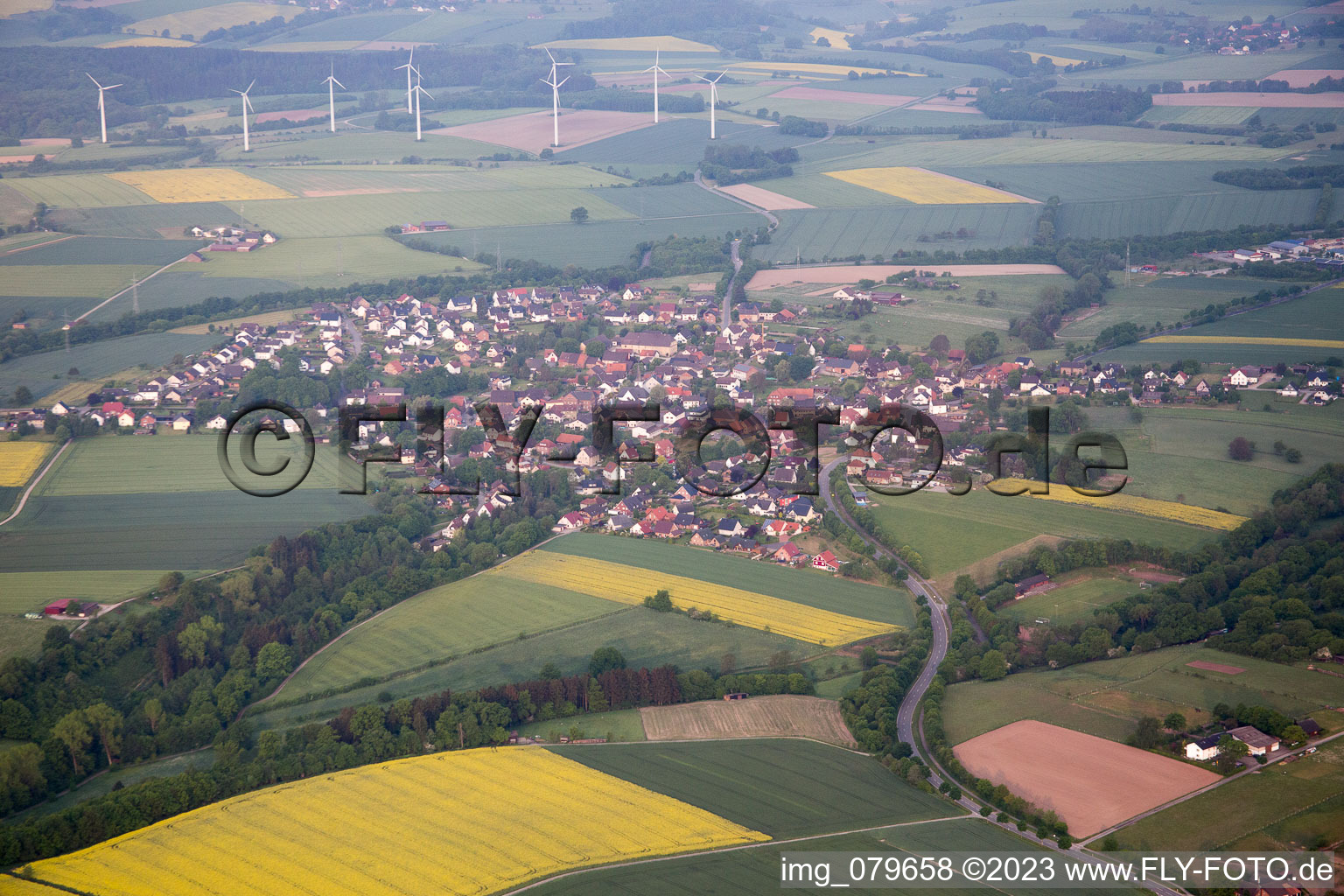 Luftbild von Bödexen im Bundesland Nordrhein-Westfalen, Deutschland
