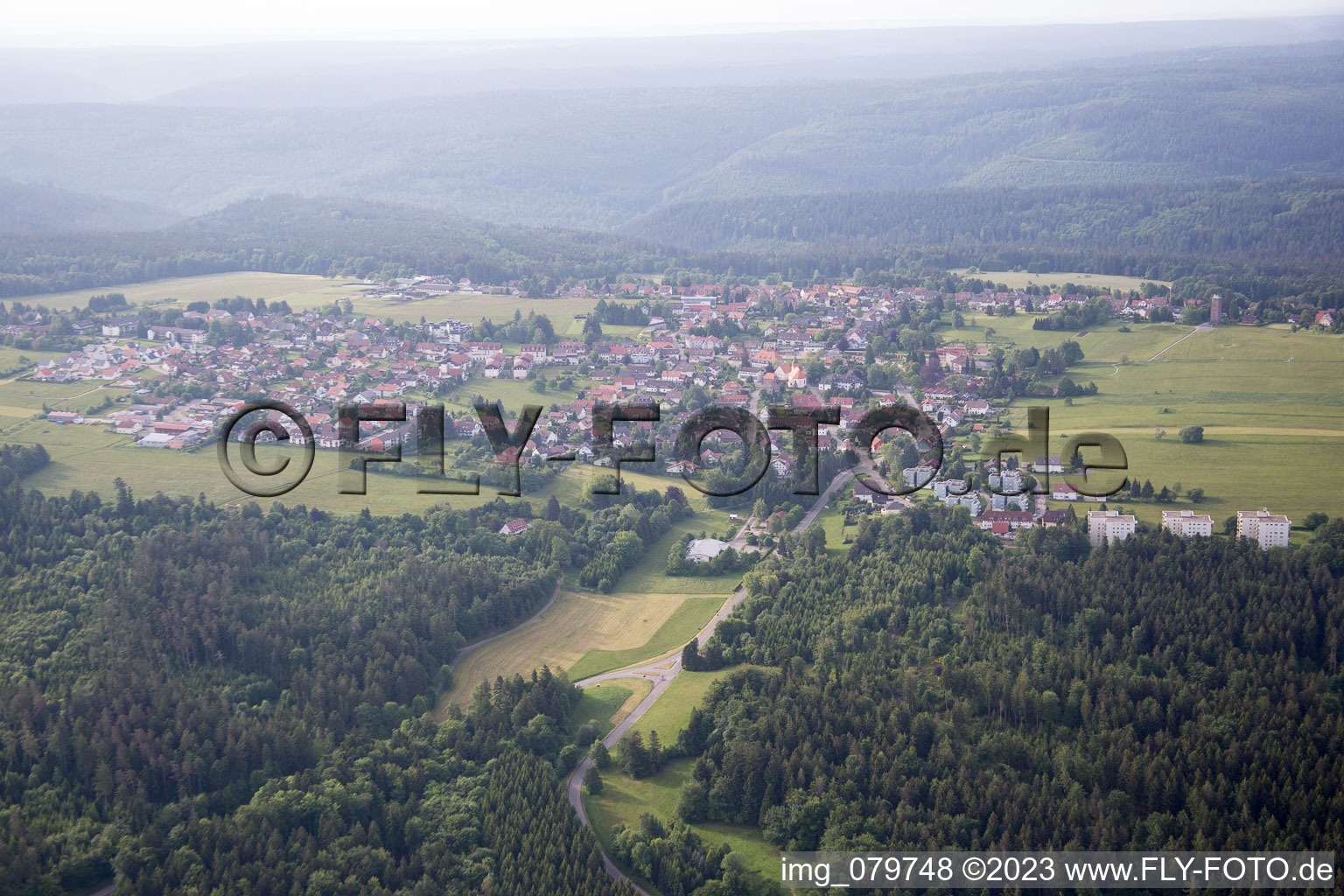 Luftbild von Dobel im Bundesland Baden-Württemberg, Deutschland