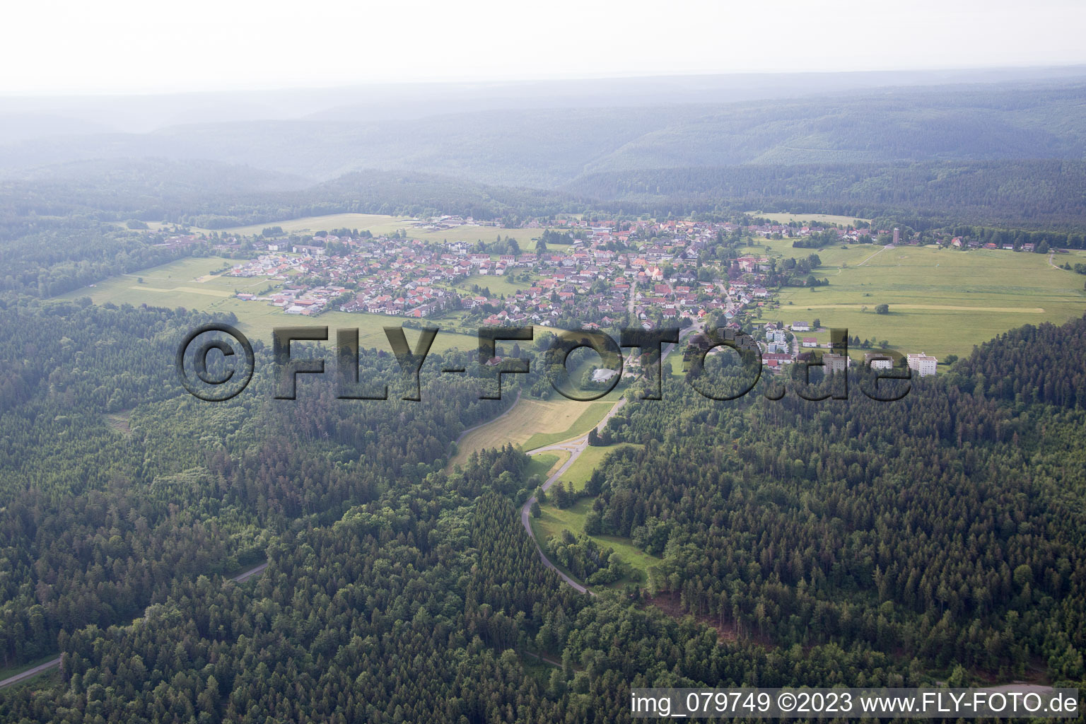 Luftaufnahme von Dobel im Bundesland Baden-Württemberg, Deutschland