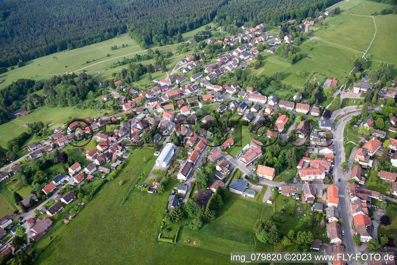 Dobel im Bundesland Baden-Württemberg, Deutschland aus der Luft betrachtet