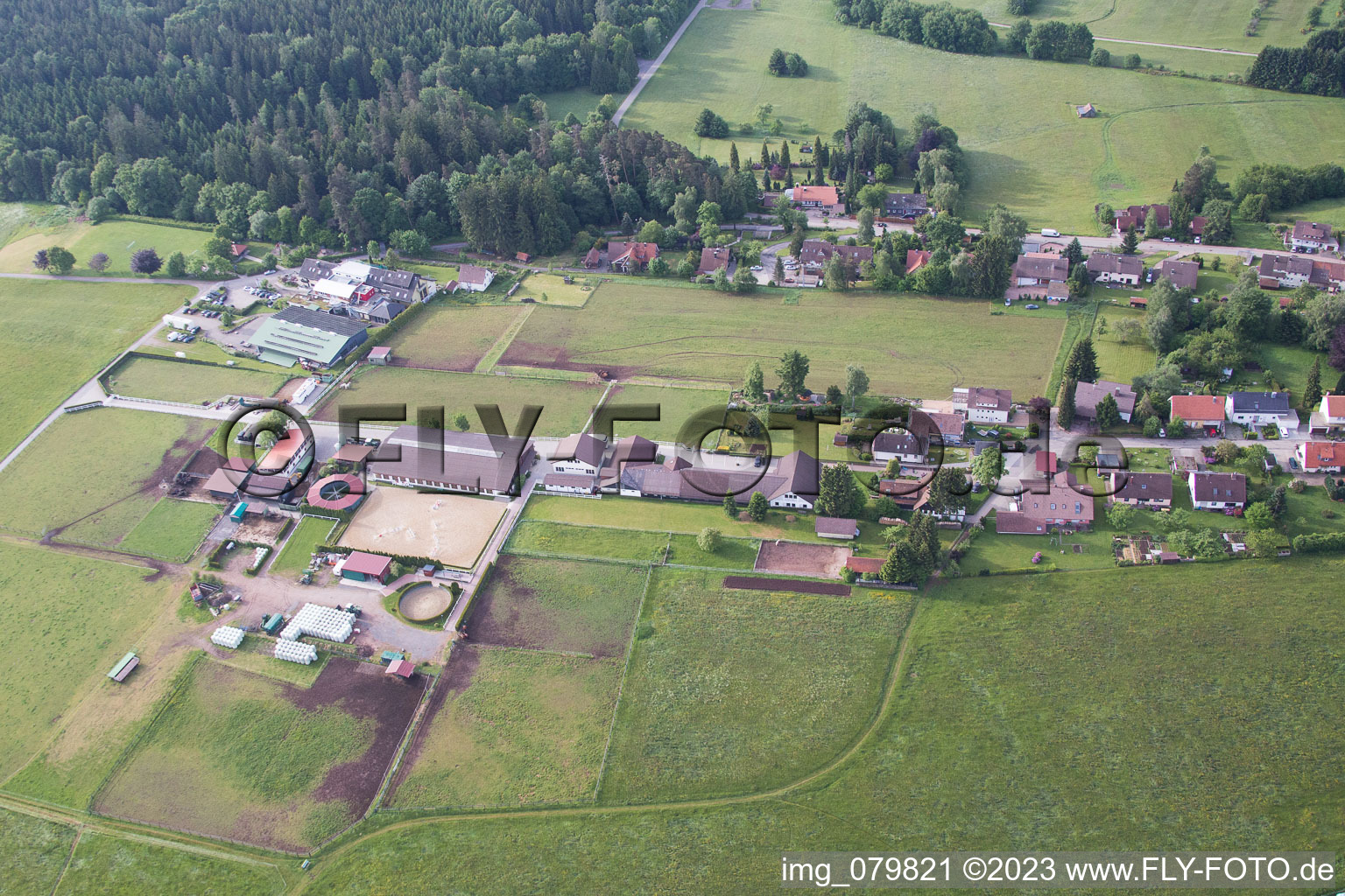 Dobel, Gestüt Dobel im Bundesland Baden-Württemberg, Deutschland von einer Drohne aus