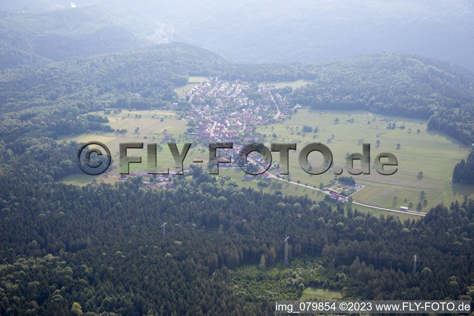 Luftbild von Dennach im Bundesland Baden-Württemberg, Deutschland