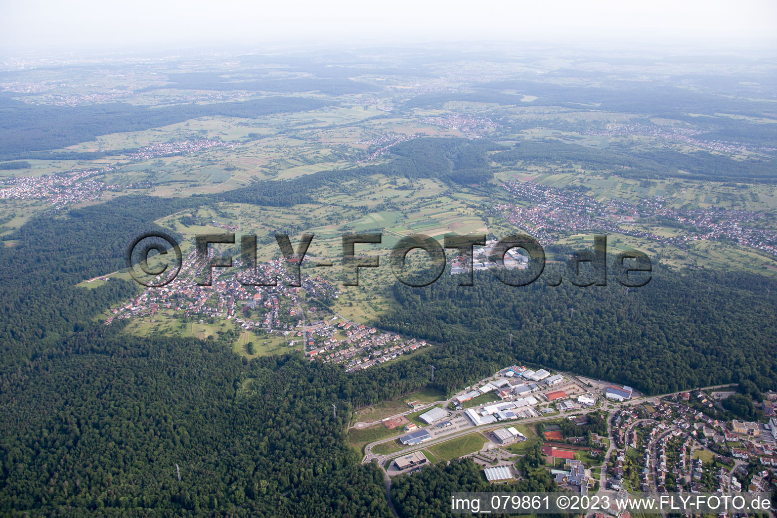 Luftbild von Arnbach im Bundesland Baden-Württemberg, Deutschland