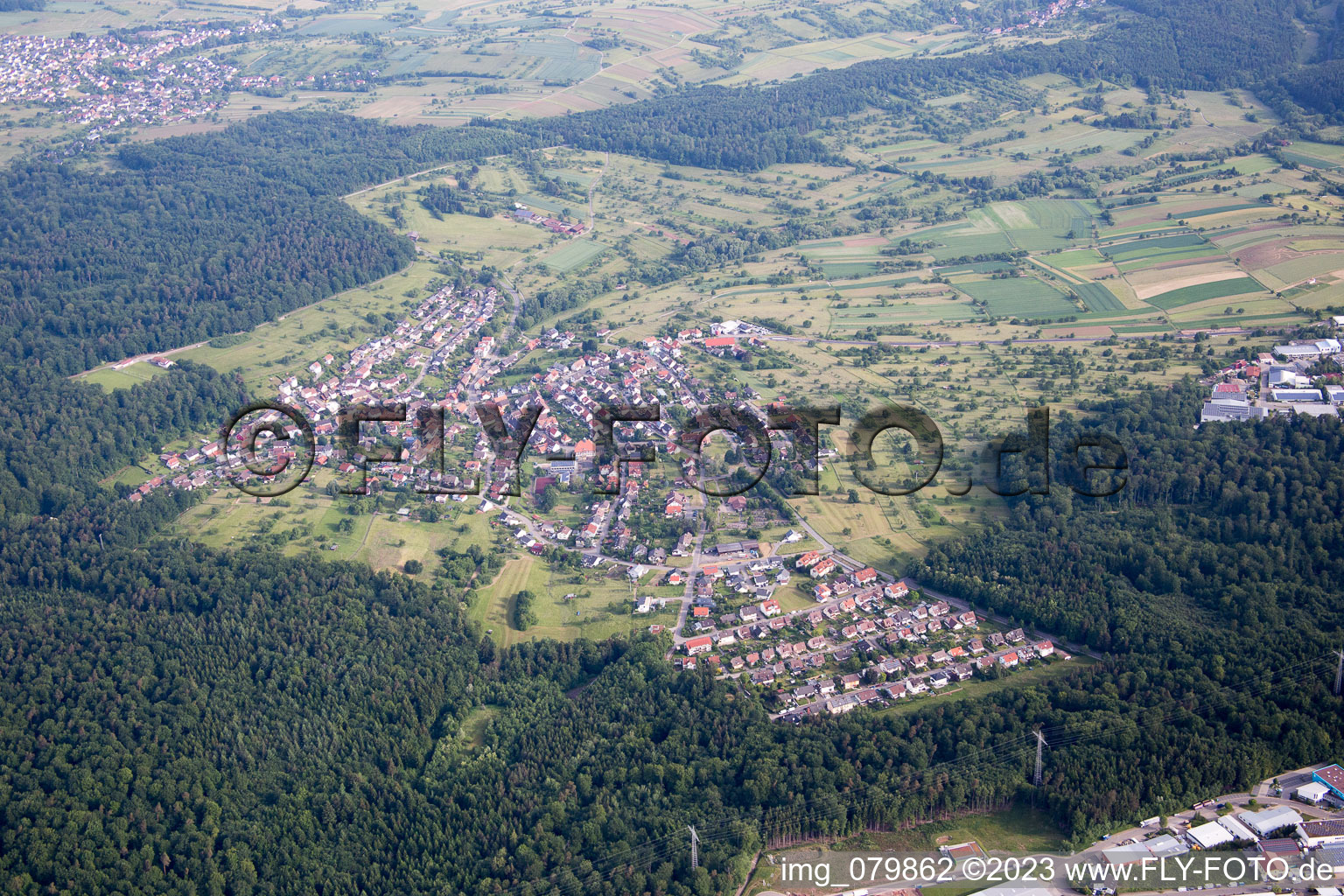 Luftaufnahme von Arnbach im Bundesland Baden-Württemberg, Deutschland