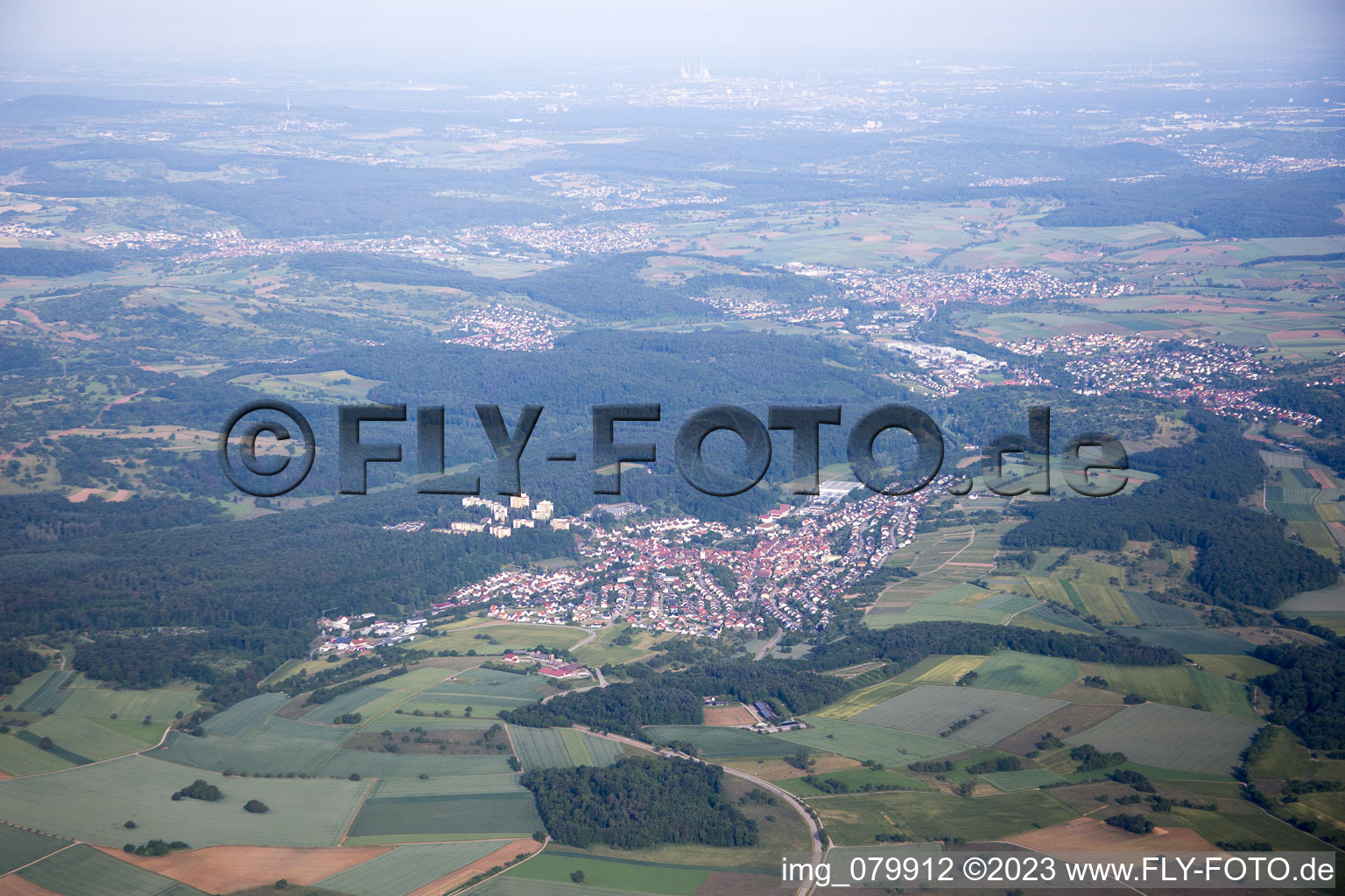 Luftbild von Ispringen im Bundesland Baden-Württemberg, Deutschland
