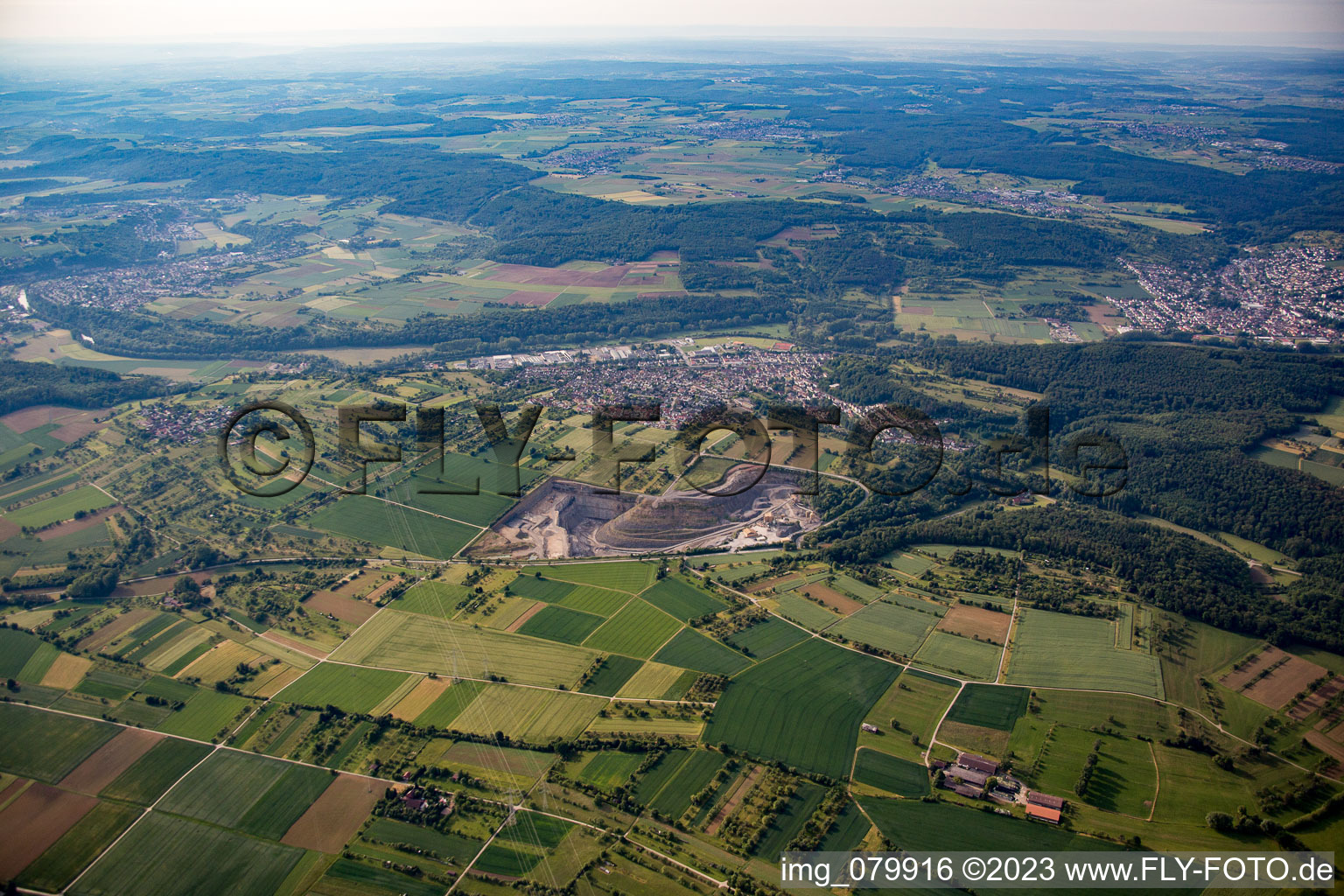 Luftbild von Enzberg im Bundesland Baden-Württemberg, Deutschland
