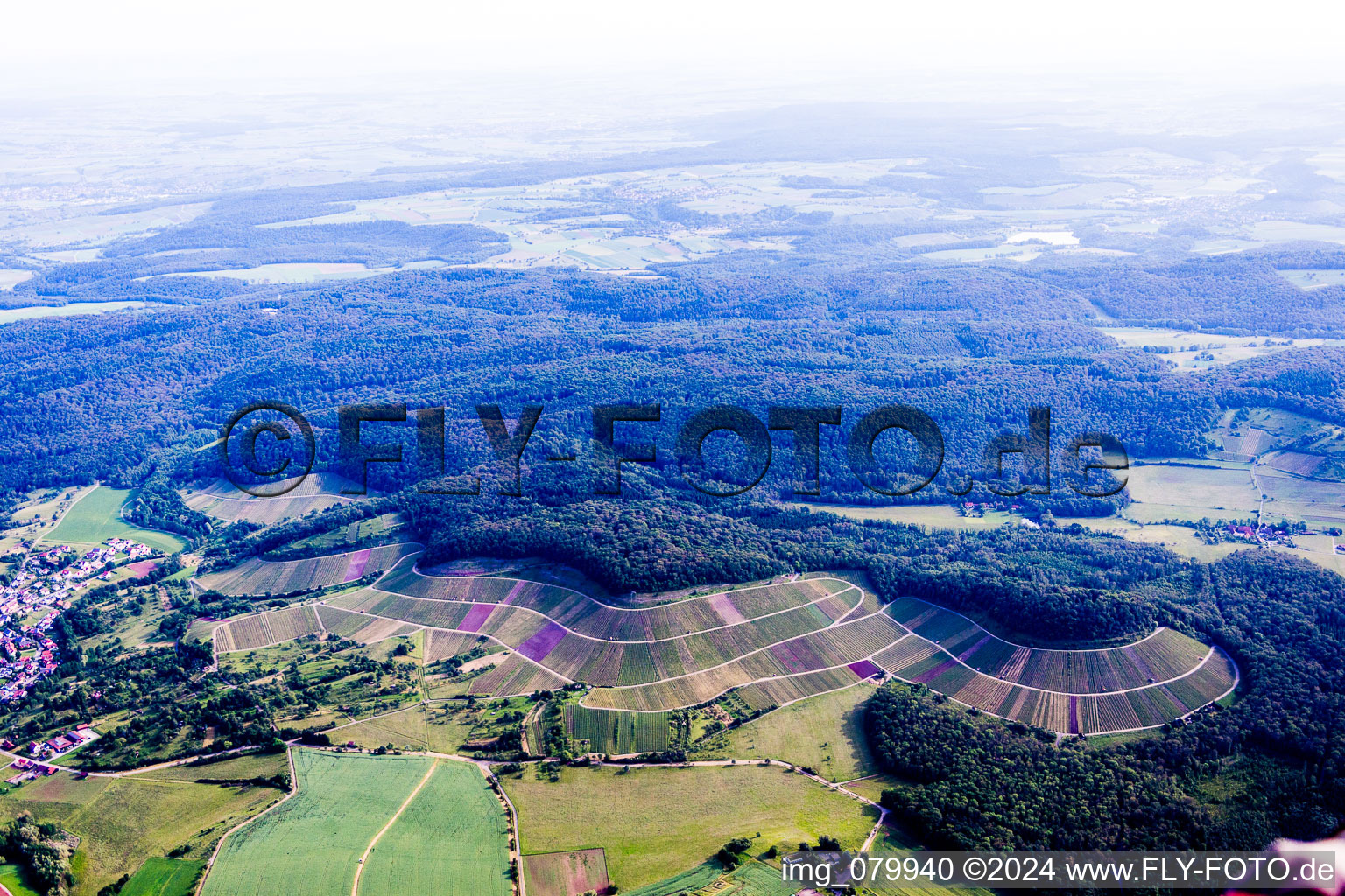 Luftbild von Weinbergs- Landschaft "Wilder Fritz" in Sternenfels im Bundesland Baden-Württemberg, Deutschland