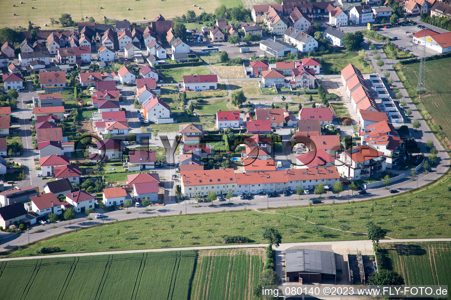 Luftbild von Kandel, Höhenweg im Bundesland Rheinland-Pfalz, Deutschland