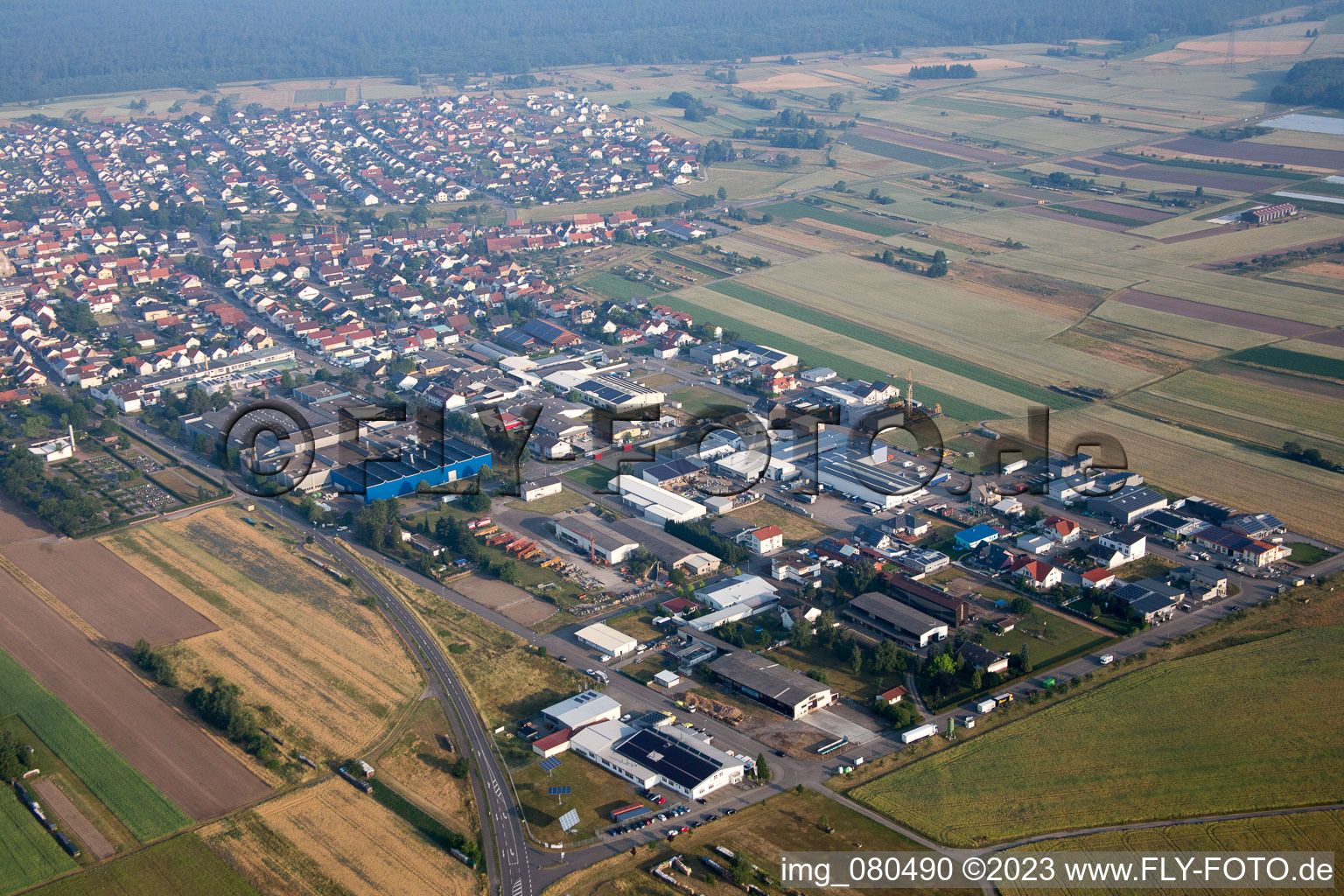 Luftbild von Hambrücken im Bundesland Baden-Württemberg, Deutschland