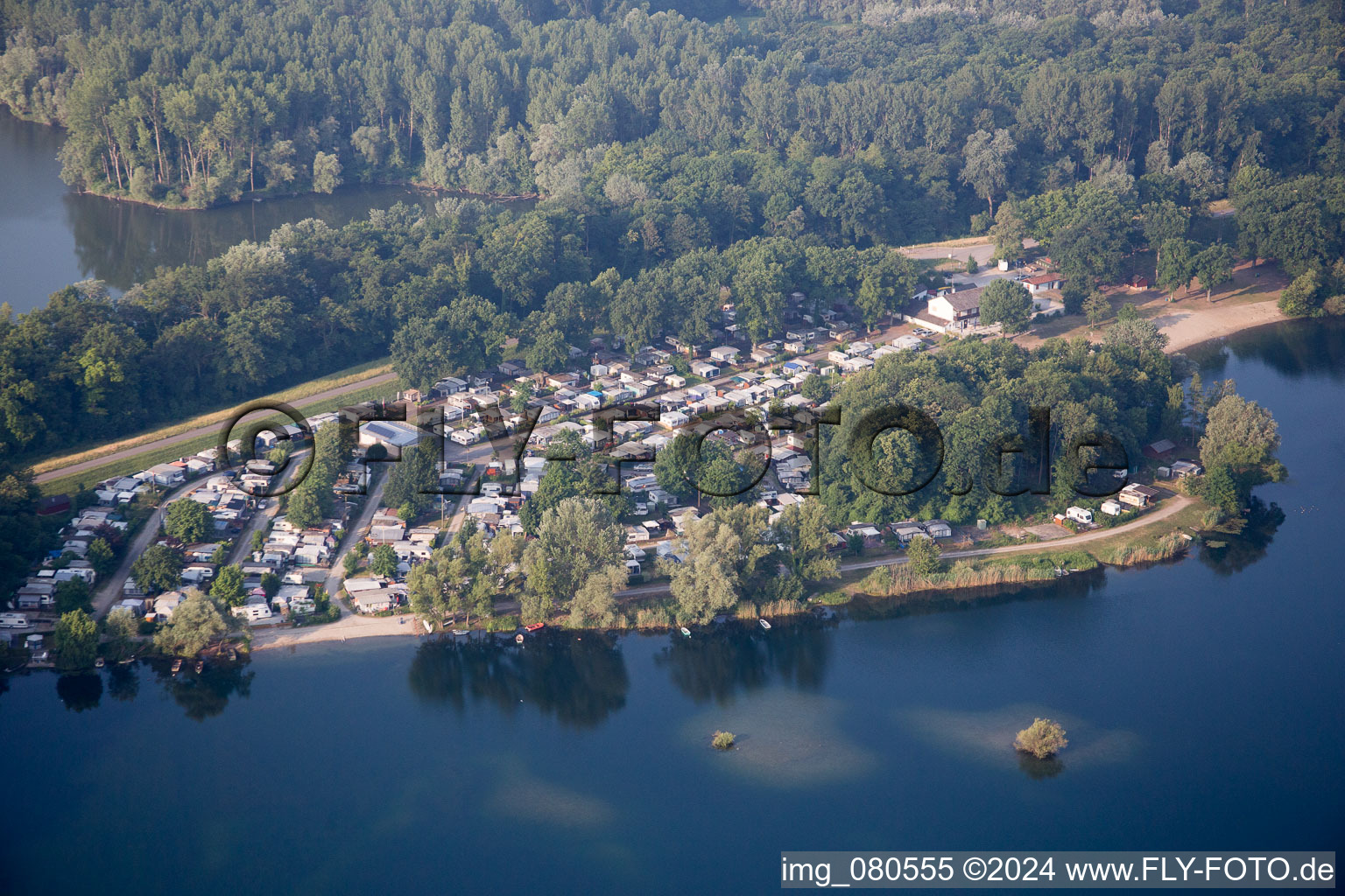 Campingplatz Lingenfeld im Bundesland Rheinland-Pfalz, Deutschland