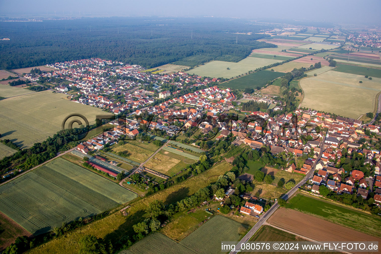 Dorf - Ansicht in Westheim im Bundesland Rheinland-Pfalz, Deutschland