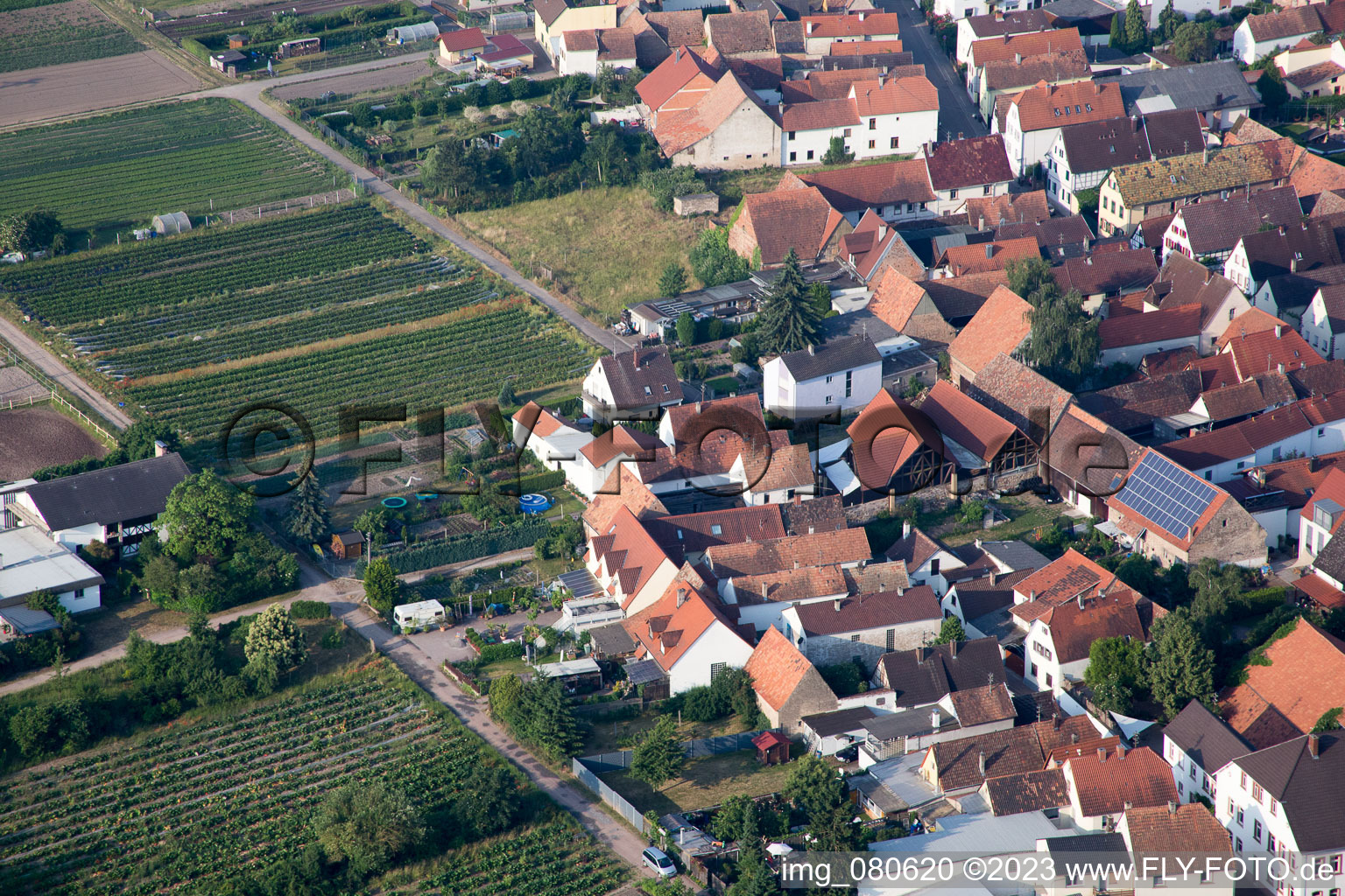 Luftaufnahme von Zeiskam im Bundesland Rheinland-Pfalz, Deutschland