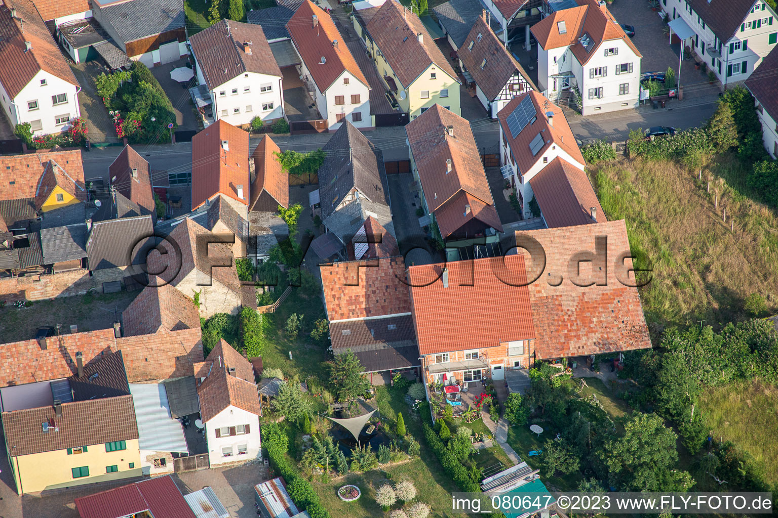 Luftbild von Zeiskam im Bundesland Rheinland-Pfalz, Deutschland