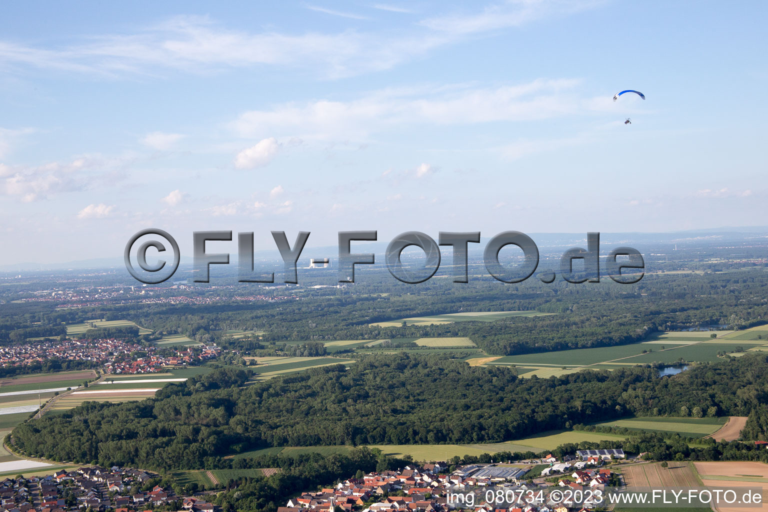 Luftaufnahme von Hardtwald im Bundesland Rheinland-Pfalz, Deutschland