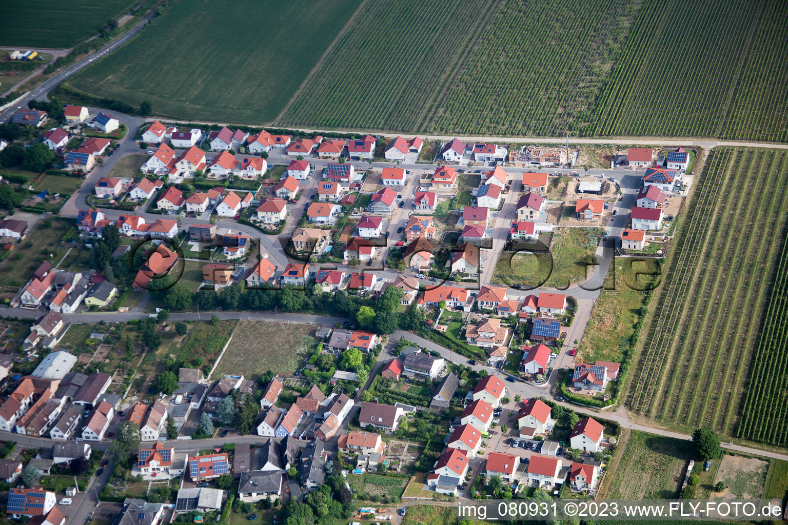 Luftaufnahme von Essingen im Bundesland Rheinland-Pfalz, Deutschland