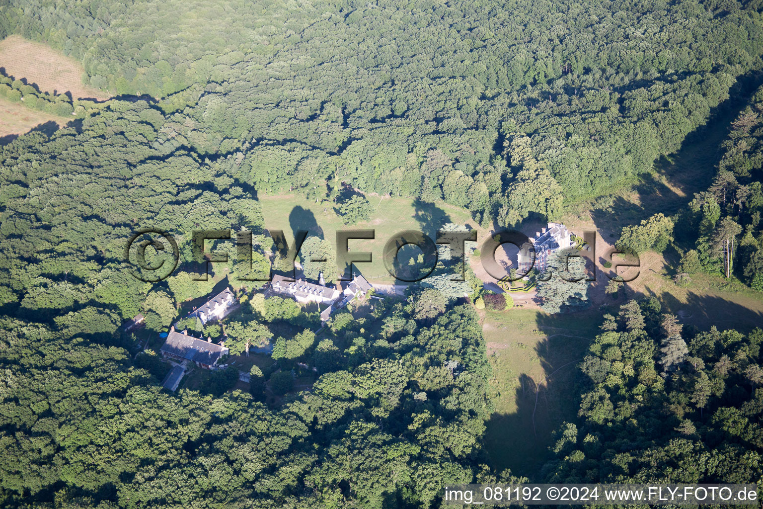 Luftaufnahme von Orchaise (F-Centre), Chateau du Guerinet in Valencisse im Bundesland Loir-et-Cher, Frankreich