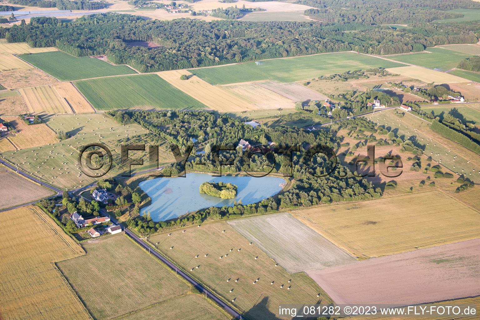 Luftbild von Cormeray im Bundesland Loir-et-Cher, Frankreich