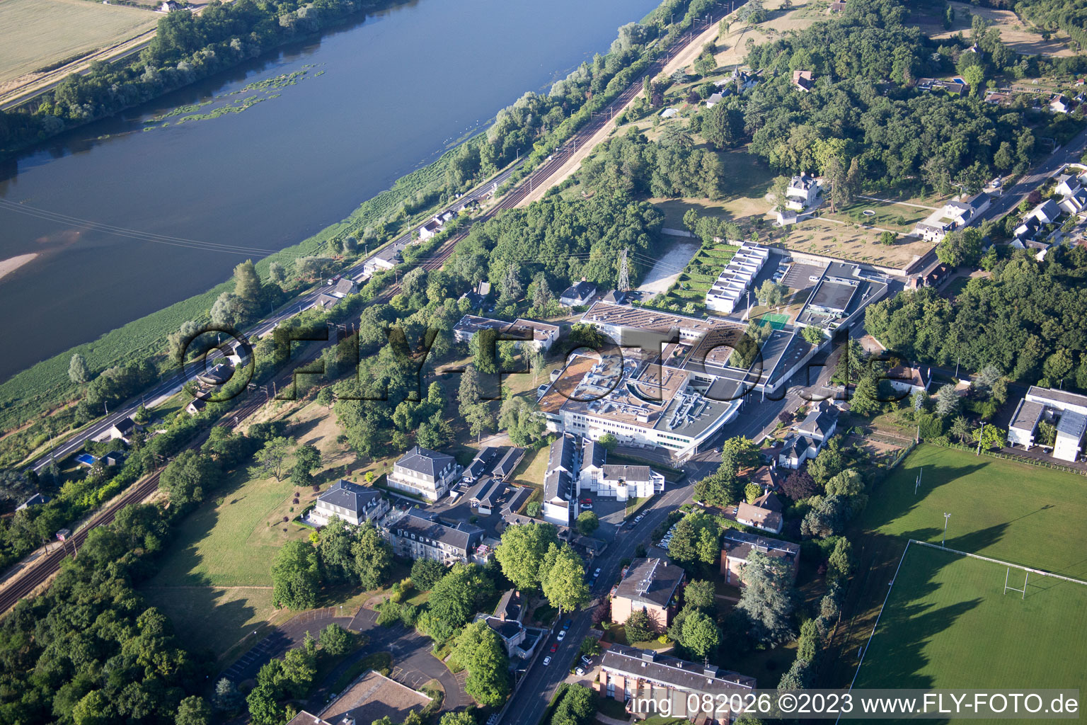 Drohnenaufname von Blois im Bundesland Loir-et-Cher, Frankreich