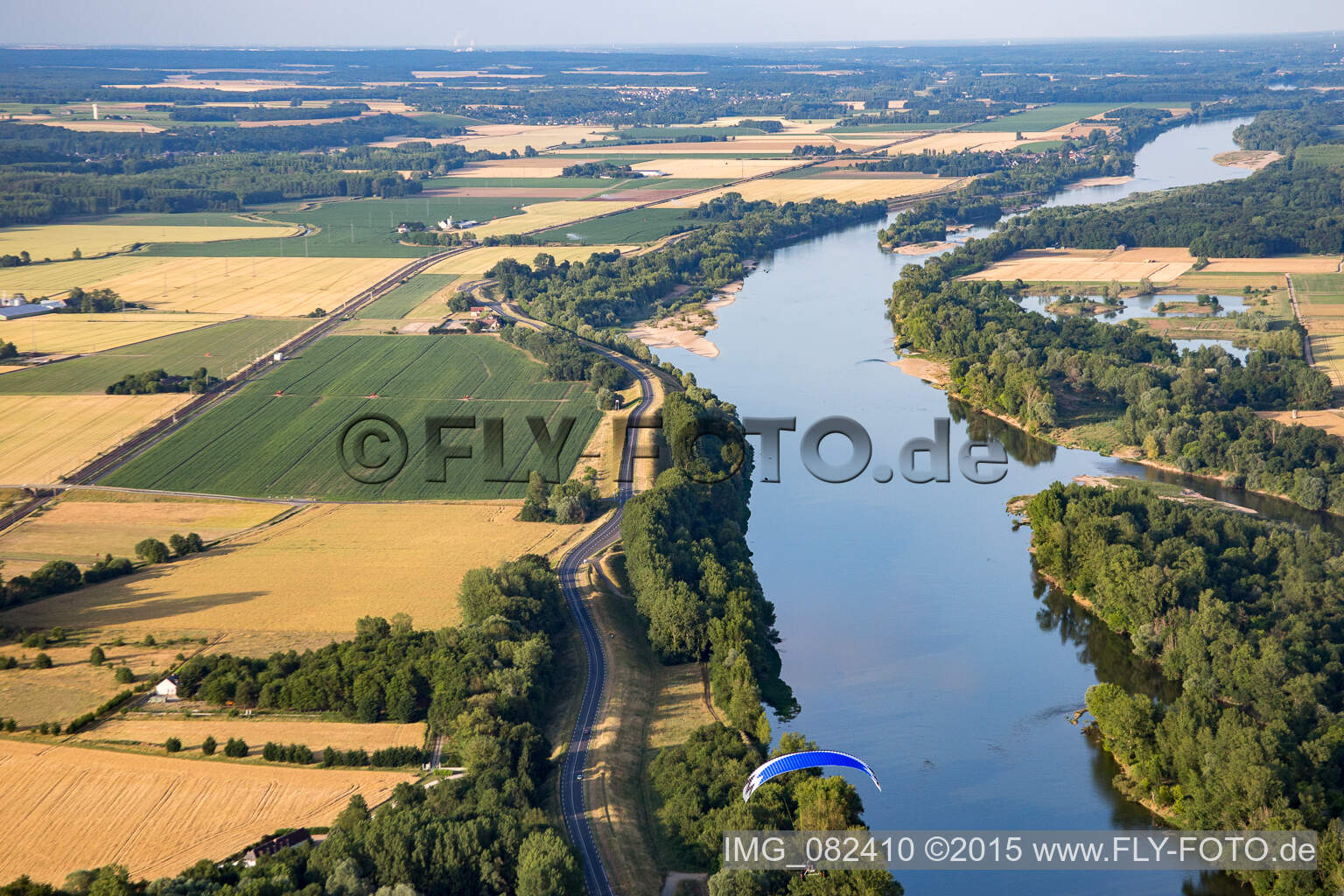 Loire in Cangey im Bundesland Indre-et-Loire, Frankreich