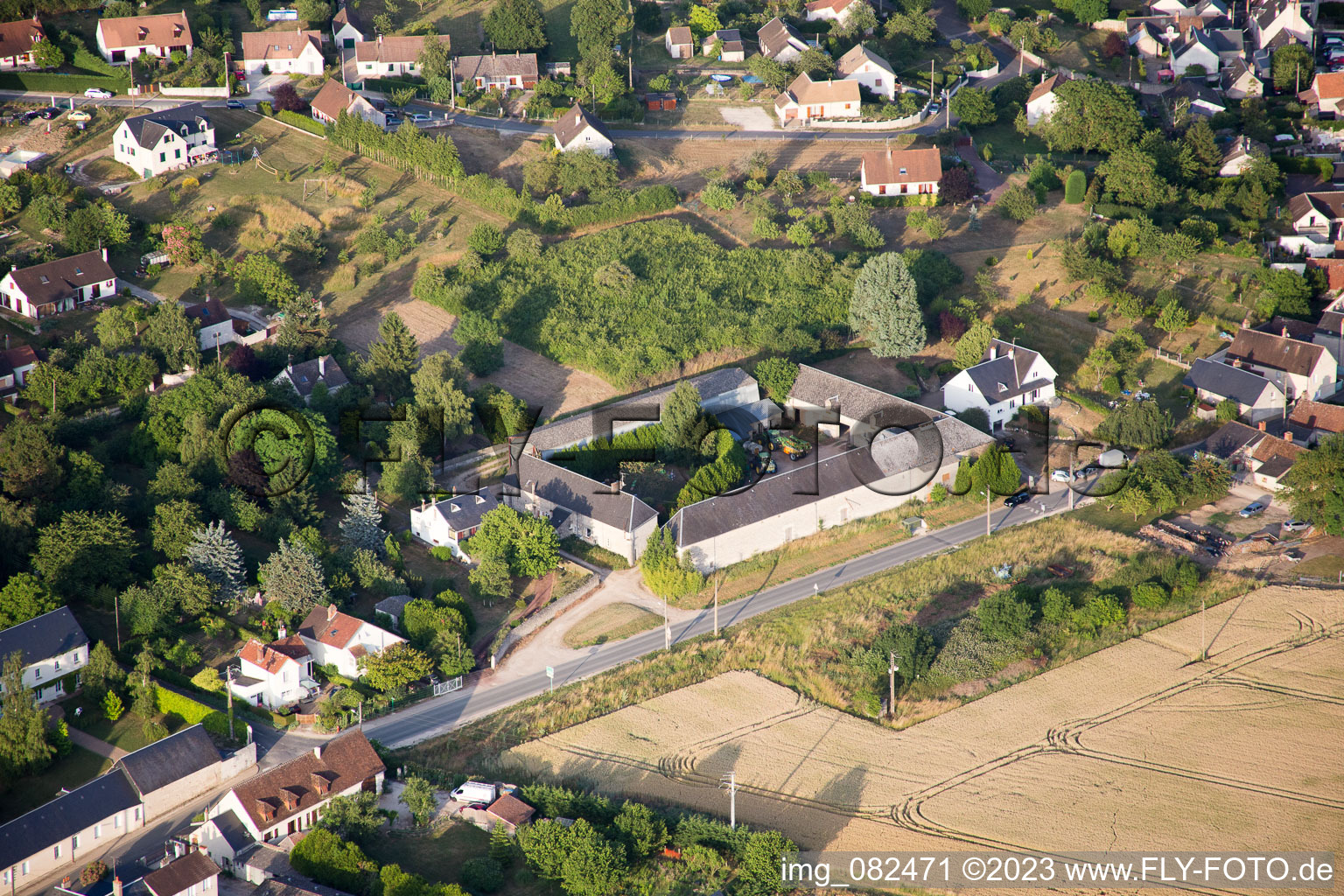 Luftbild von Candé-sur-Beuvron im Bundesland Loir-et-Cher, Frankreich