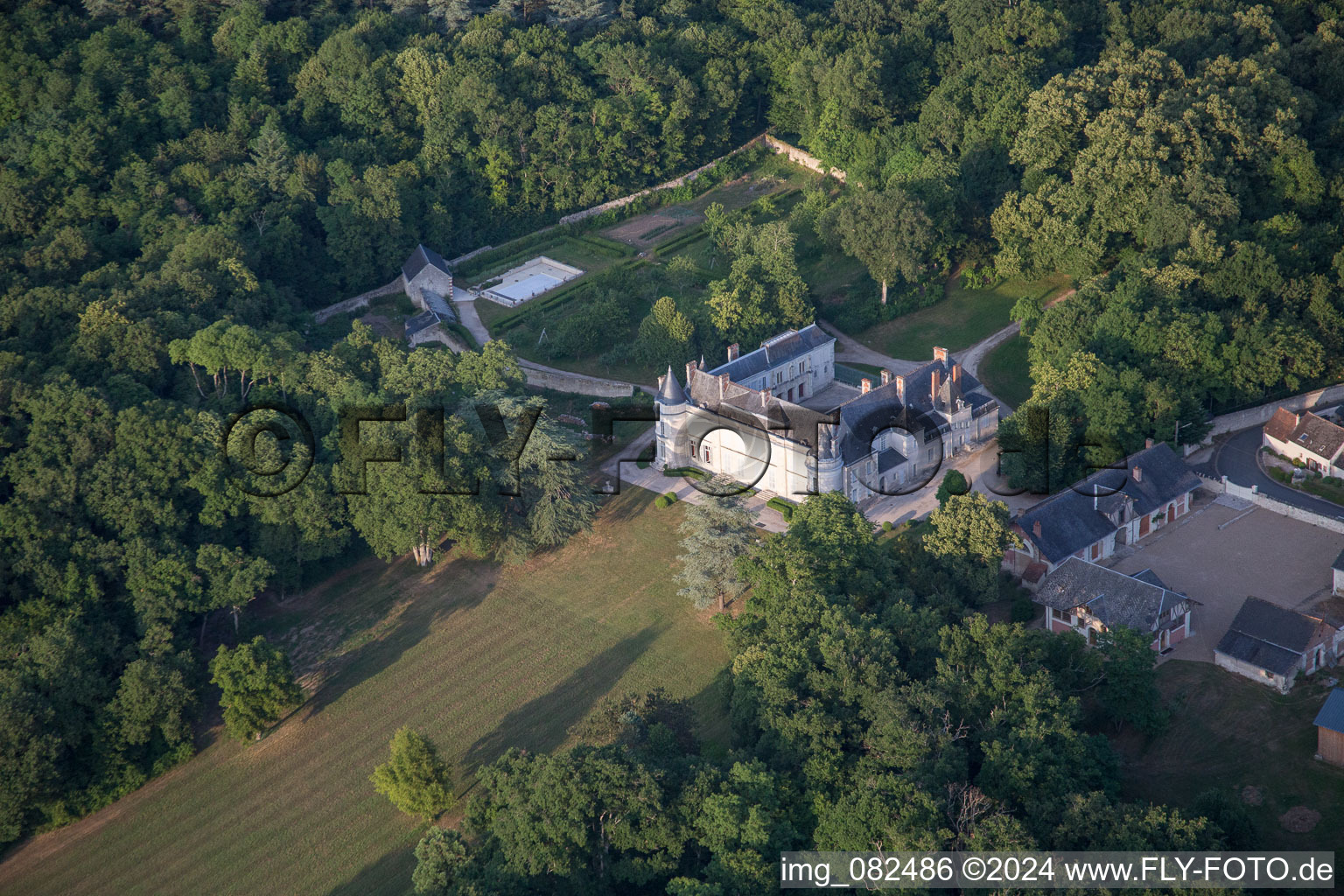 Palais des Schloss Chartau de Plessis in Chailles in Centre-Val de Loire im Bundesland Loir-et-Cher, Frankreich