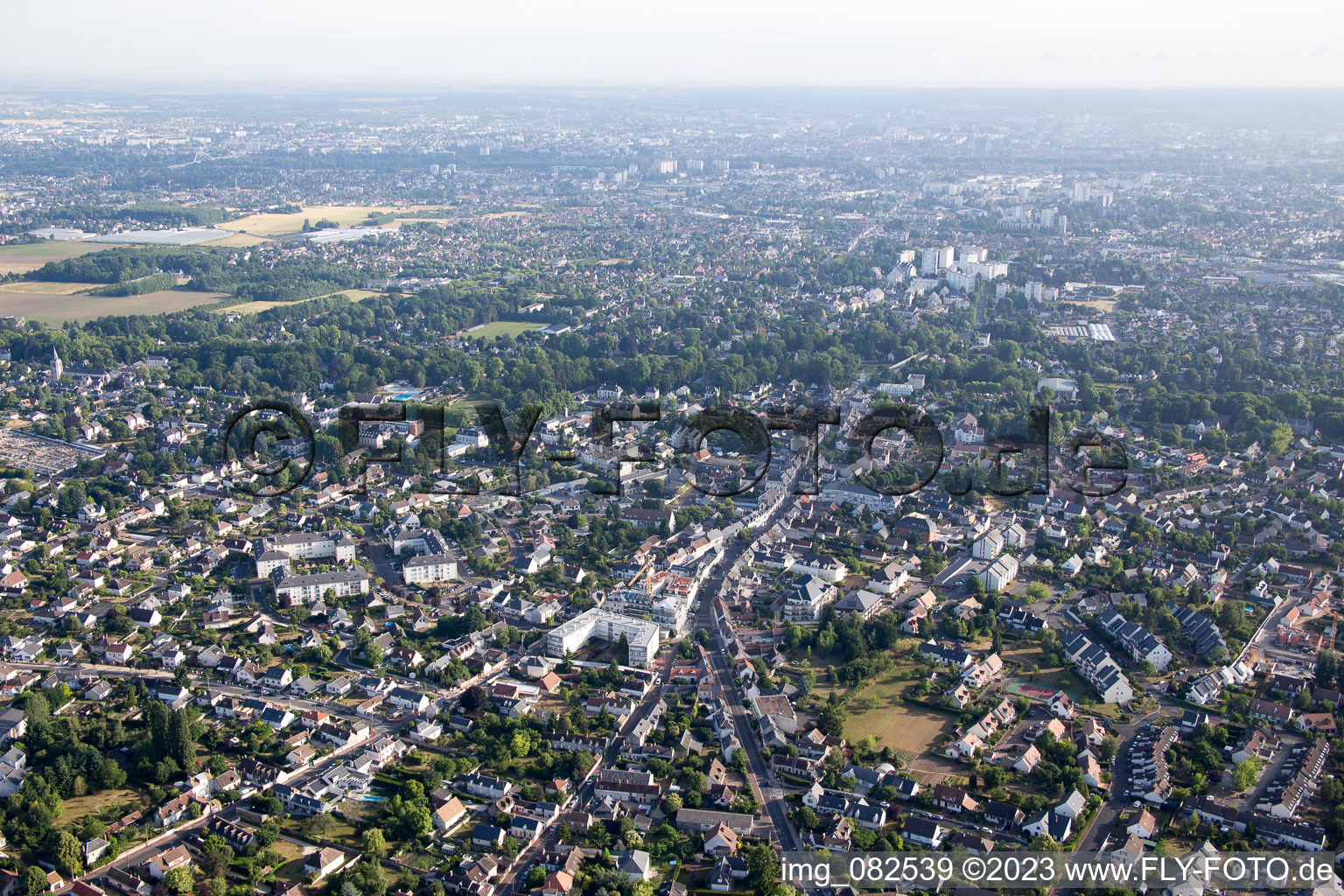 Luftbild von Olivet im Bundesland Loiret, Frankreich