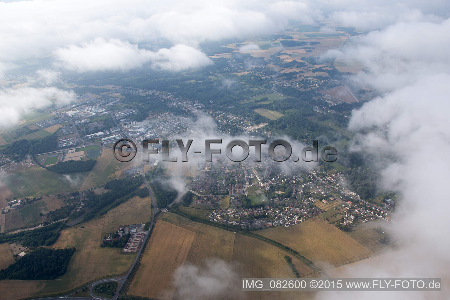 Luftbild von Amilly im Bundesland Loiret, Frankreich